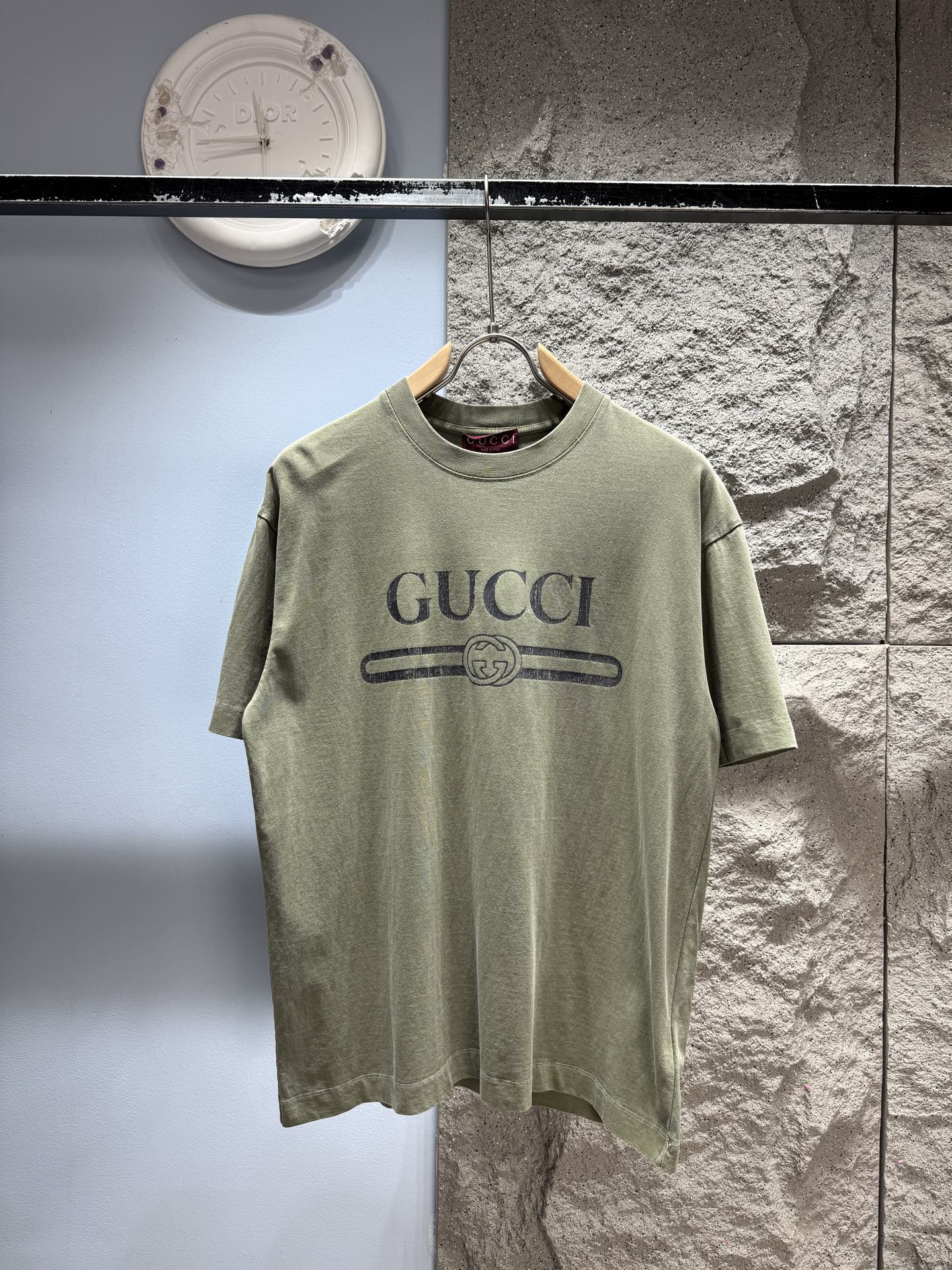 구찌(GUCCI) 빈티지 레터링 반팔 티셔츠 상의 의류