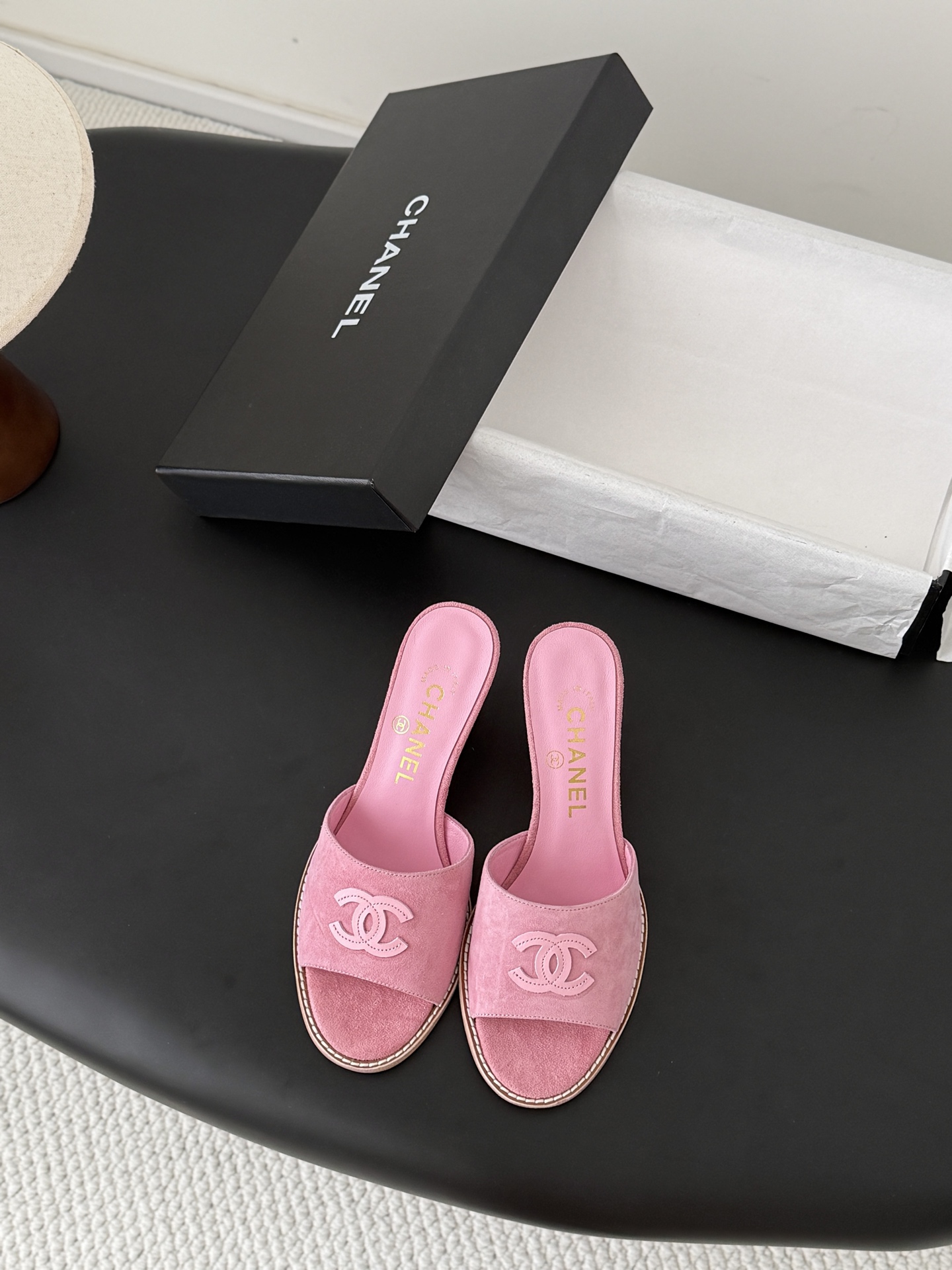 샤넬(CHANEL) 웨지 슬리퍼 신발
