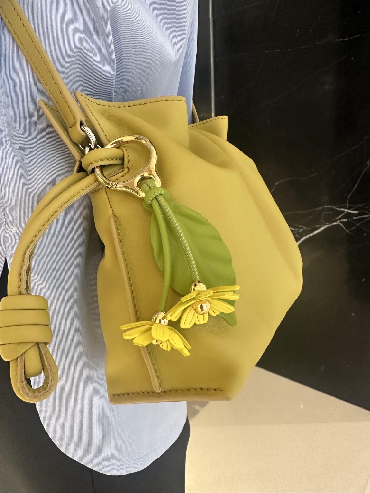 LOEWE 로에베 Flamenco 플라멩코 퍼스 나파 카프스킨 파우치 숄더백 가방