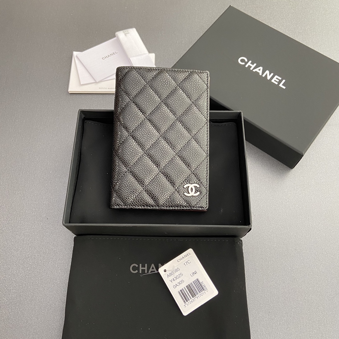 [Chanel] 샤넬 퀼팅 레더 패스포트 홀더/여권 지갑