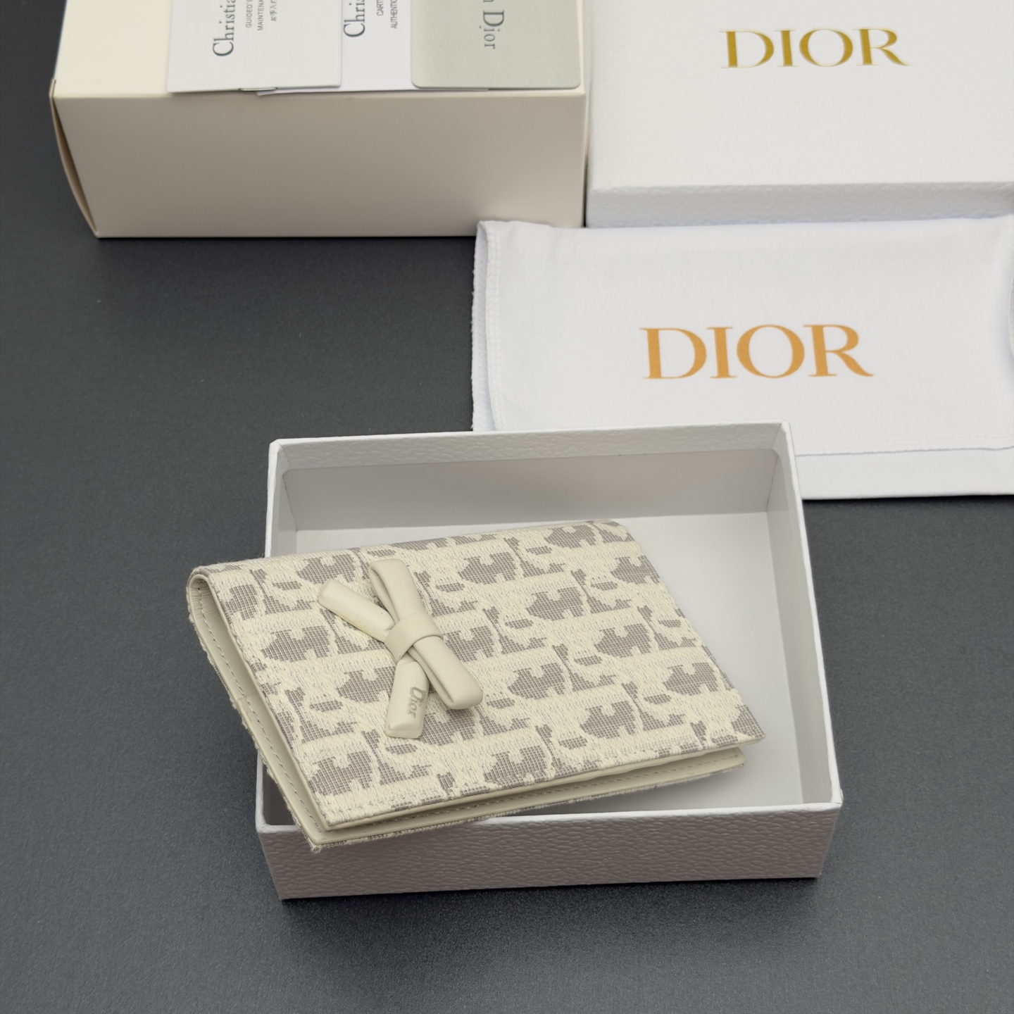 [Dior] 디올 Promenade 프롬나드 오블리크 자카드 패스포트 홀더 지갑