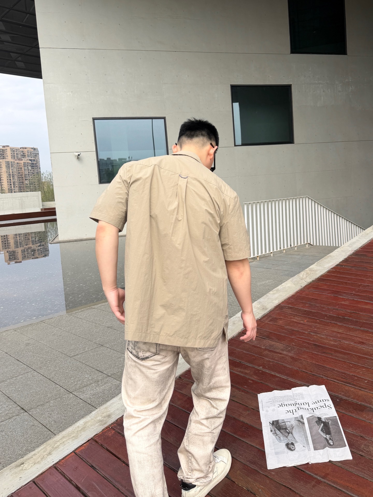 루이비통(LV) 나일론 집업 반팔 셔츠 자켓 의류