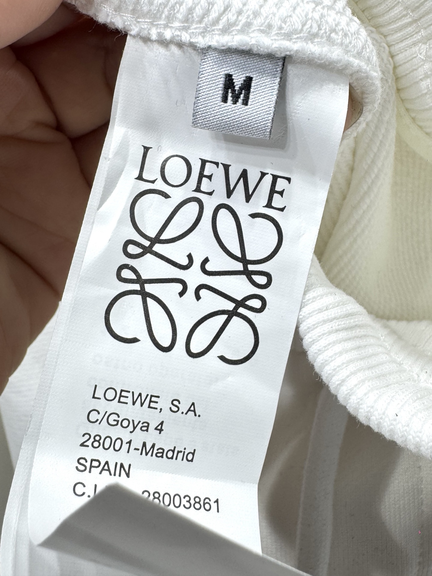 로에베(LOEWE) 로고 자수 스웨트 쇼츠 바지 의류