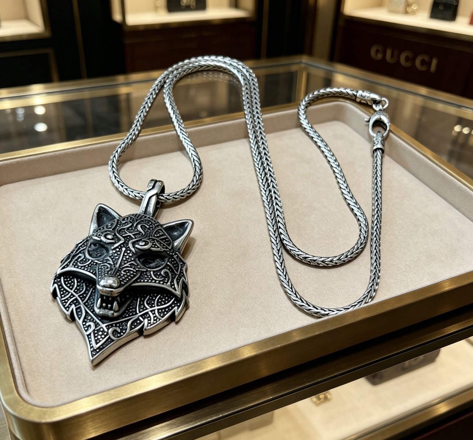 구찌(GUCCI) 더블 G 아트 펜던트 목걸이 악세사리