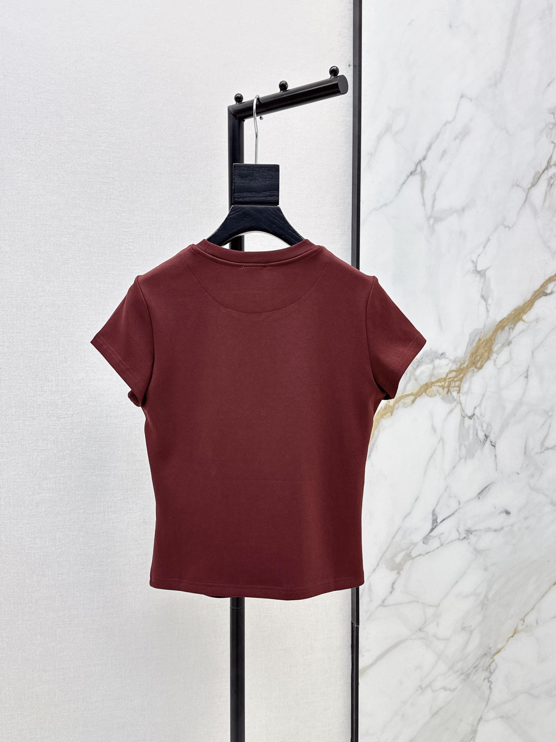 [Hermes] 에르메스 26SS 크롭 슬림핏 반팔 티셔츠 의류