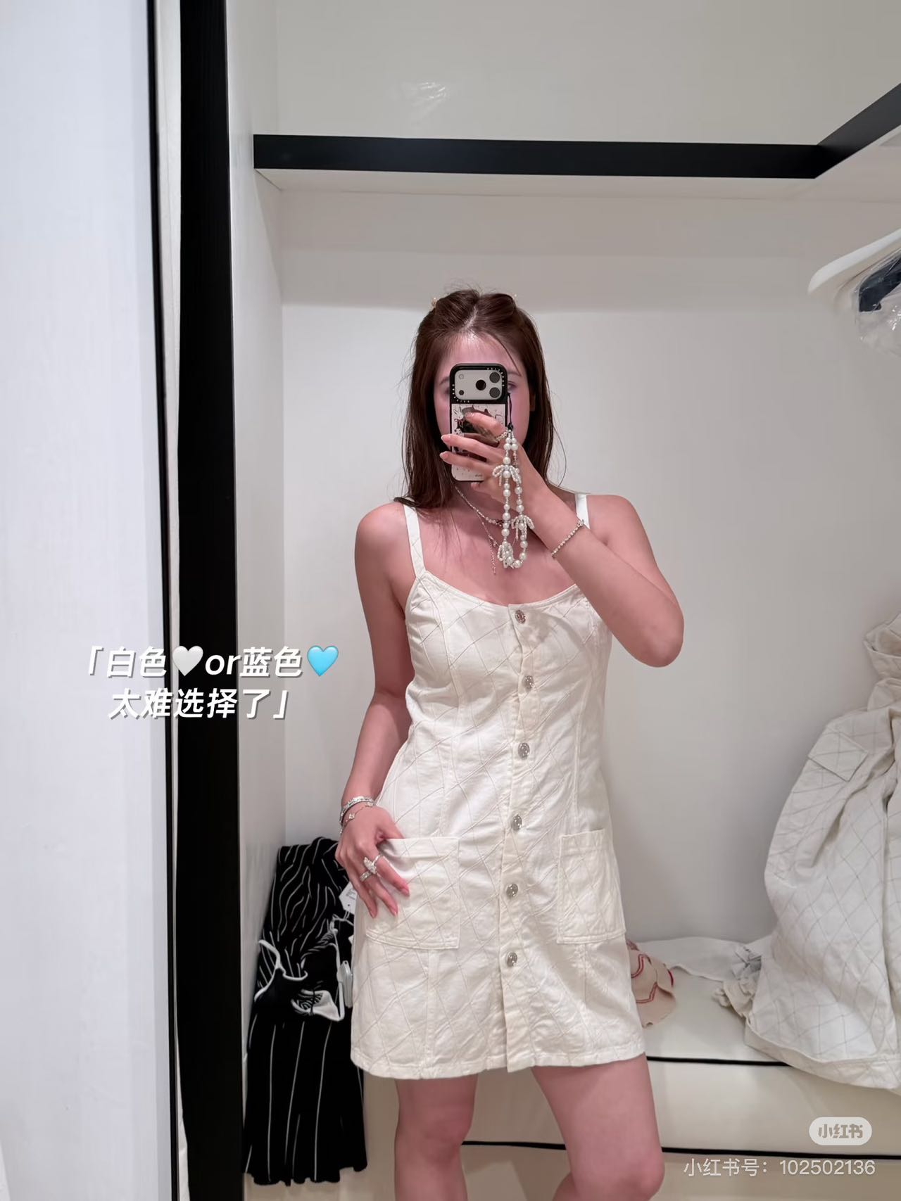 [Chanel] 샤넬 26SS 다이아 퀼팅 데님 뷔스티에 원피스 의류