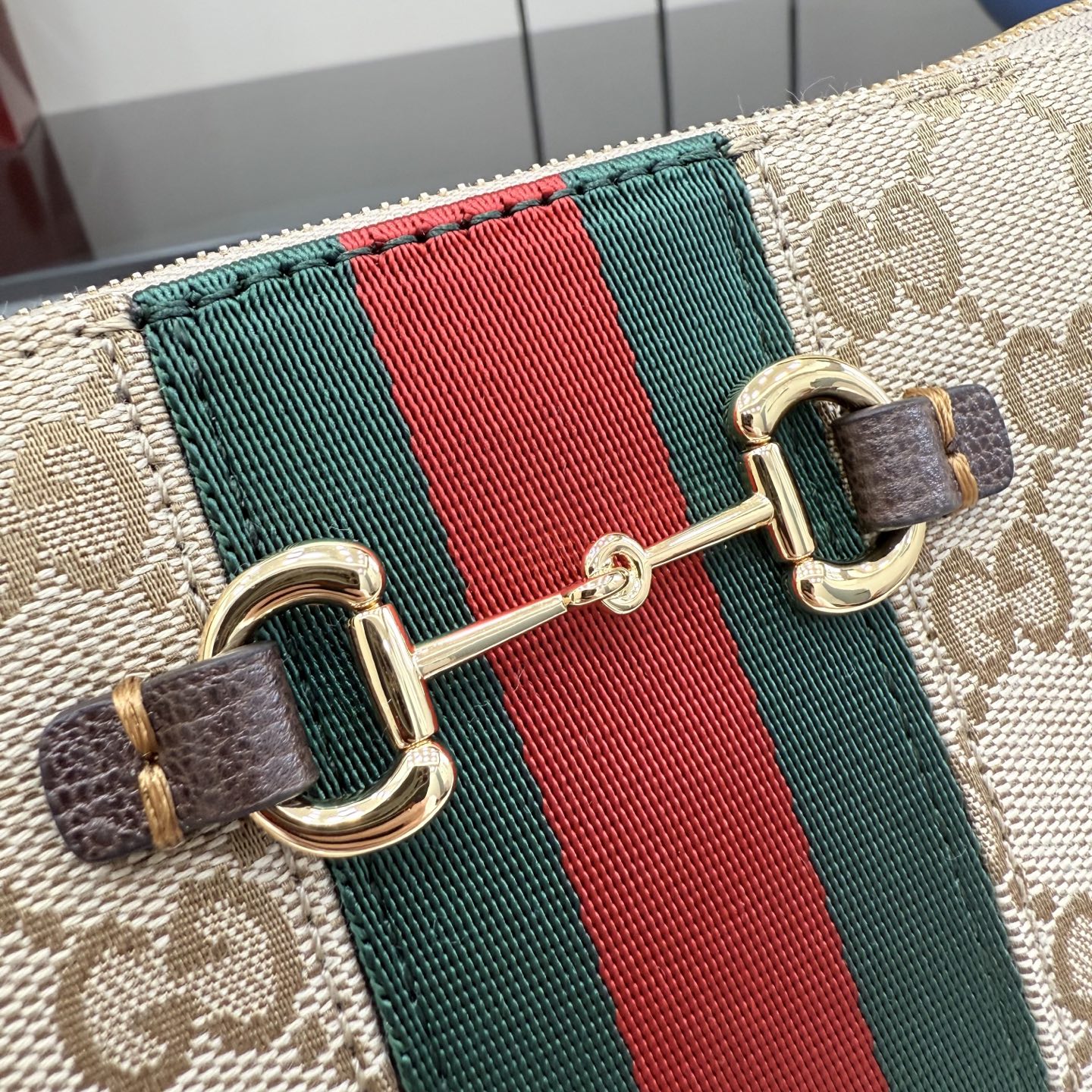 [Gucci] 구찌 Generation 26SS 홀스빗 웹 GG 캔버스 미니 숄더백 가방