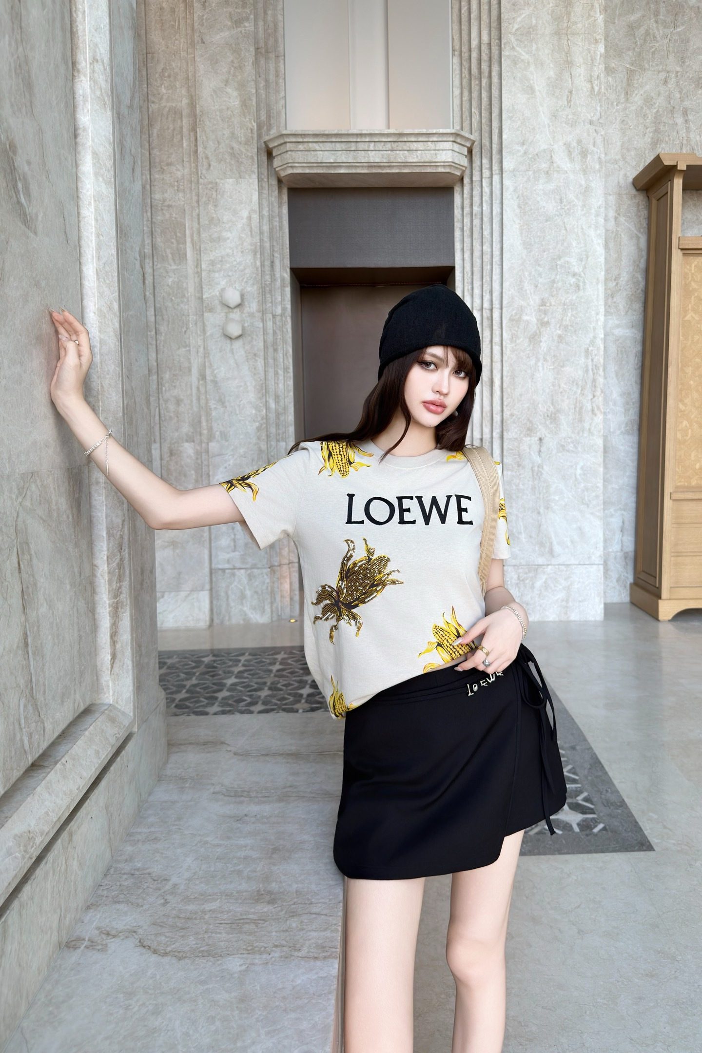 Loewe 로에베 26SS 프린팅 비즈 반팔 티셔츠 의류