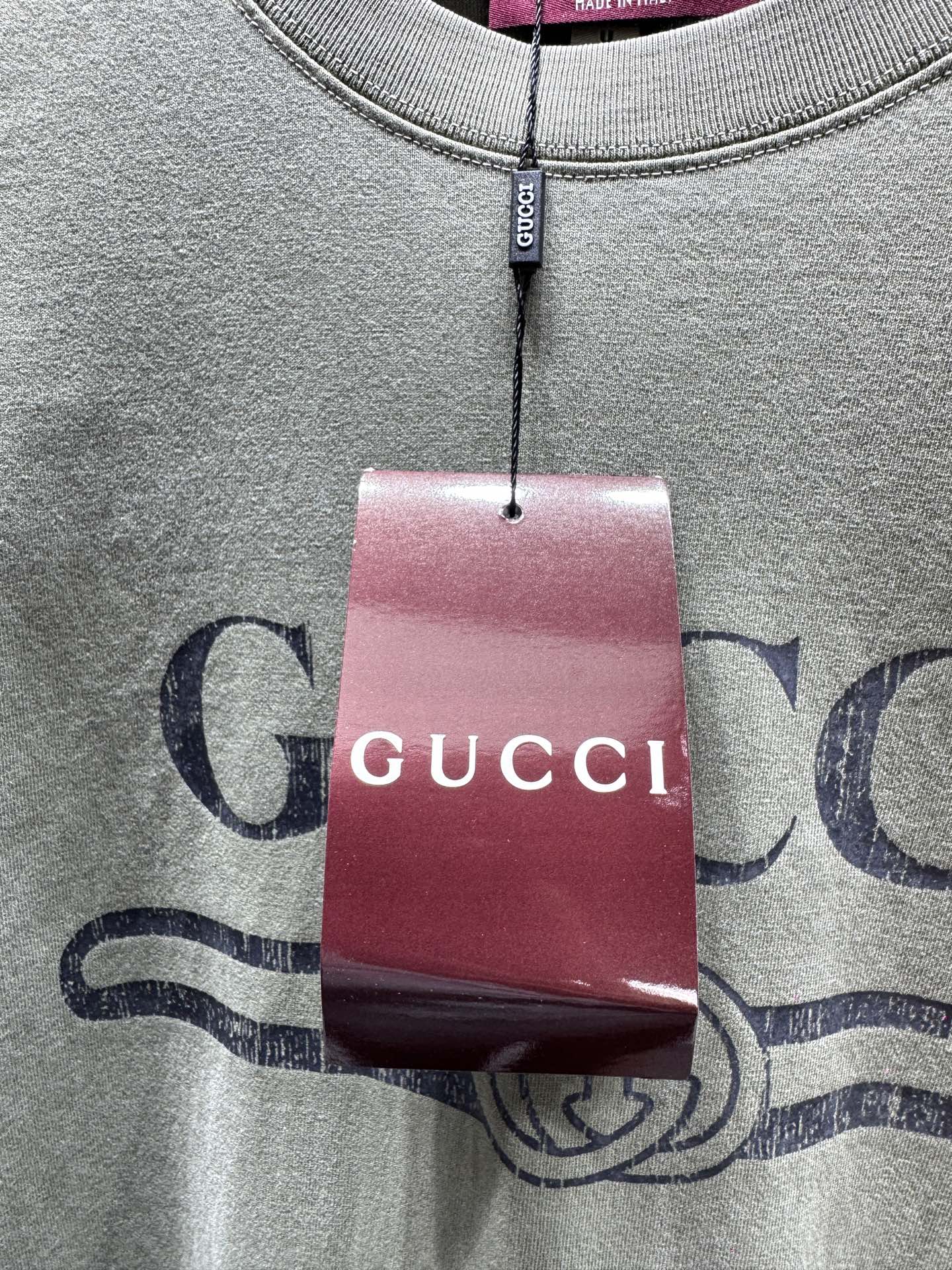 구찌(GUCCI) 빈티지 레터링 반팔 티셔츠 상의 의류