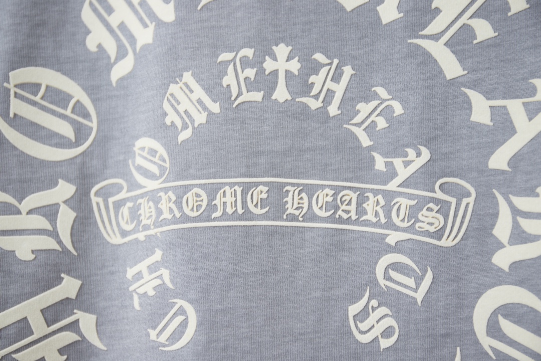 크롬하츠(Chrome Hearts) 데님 크로스 반팔 티셔츠 상의 의류