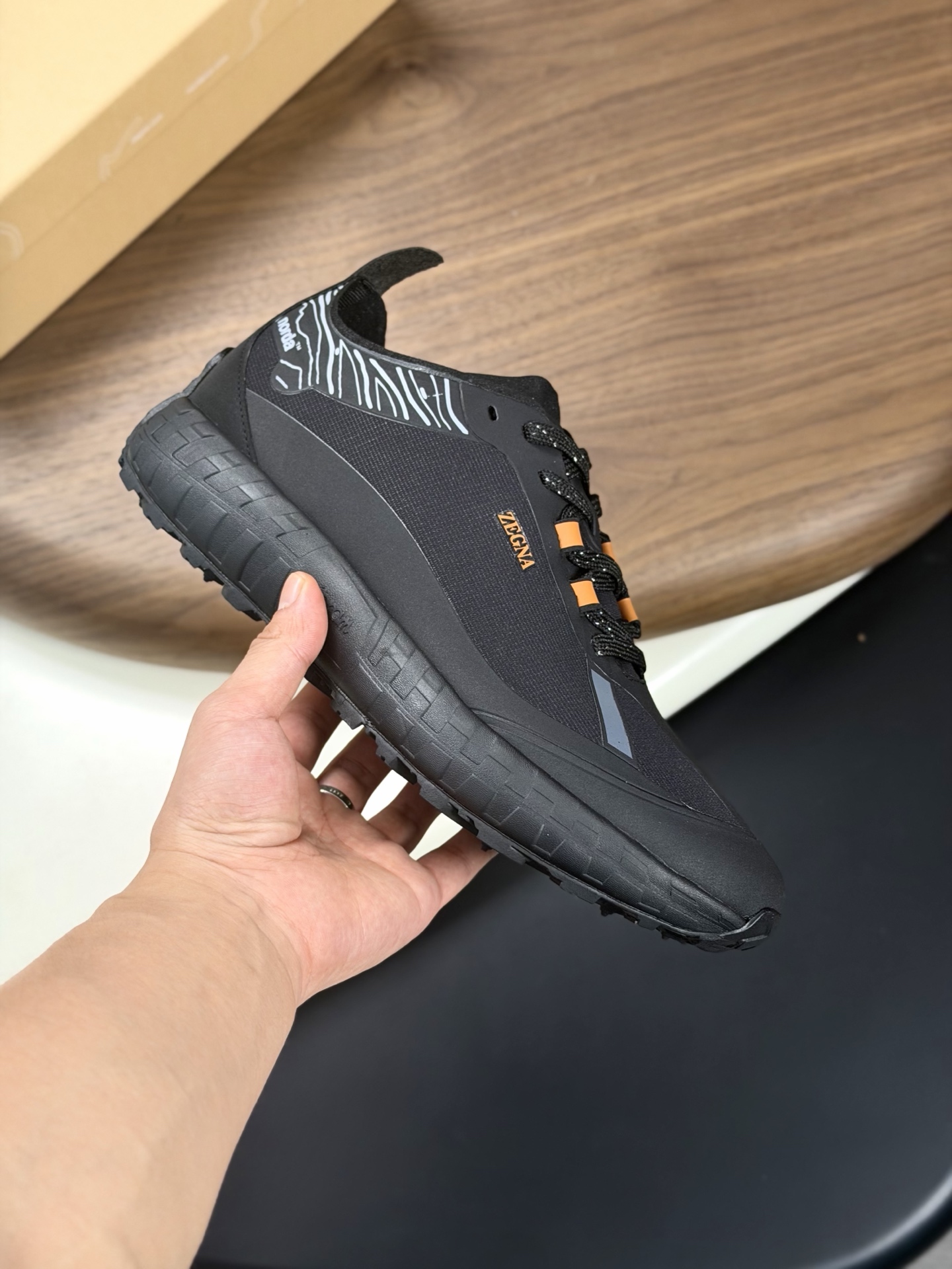 Zegna 제냐 232 스웨이드 스니커즈 신발