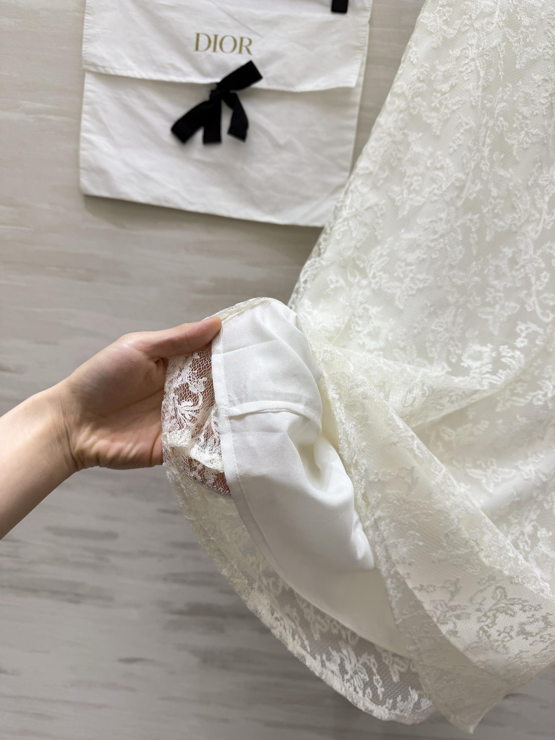 [Dior] 디올 26SS 빈티지 플라워 레이스 머메이드 스커트 치마 의류