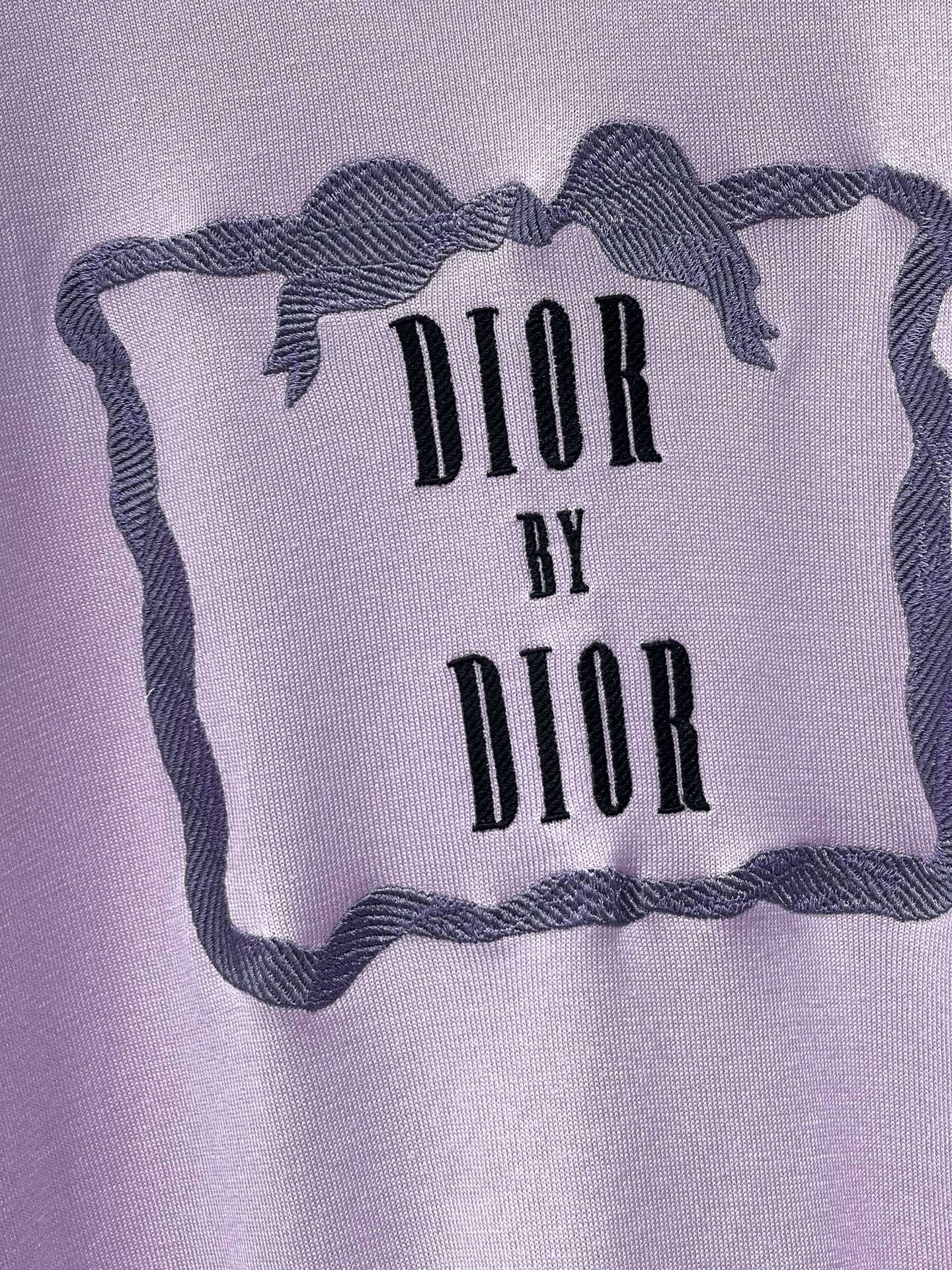 [Dior] 디올 26SS 입체 자수 로고 니트 반팔 티셔츠 의류