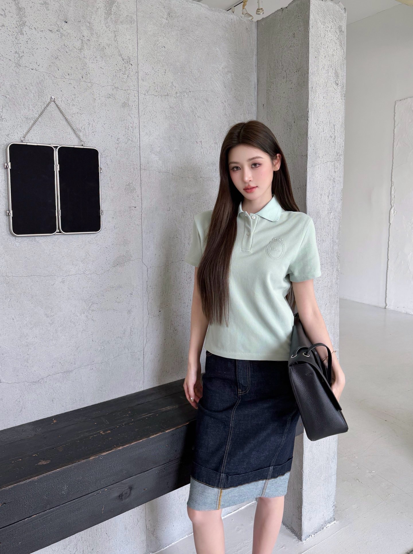 디올(DIOR) 메다이옹 자수 폴로 셔츠 상의 의류
