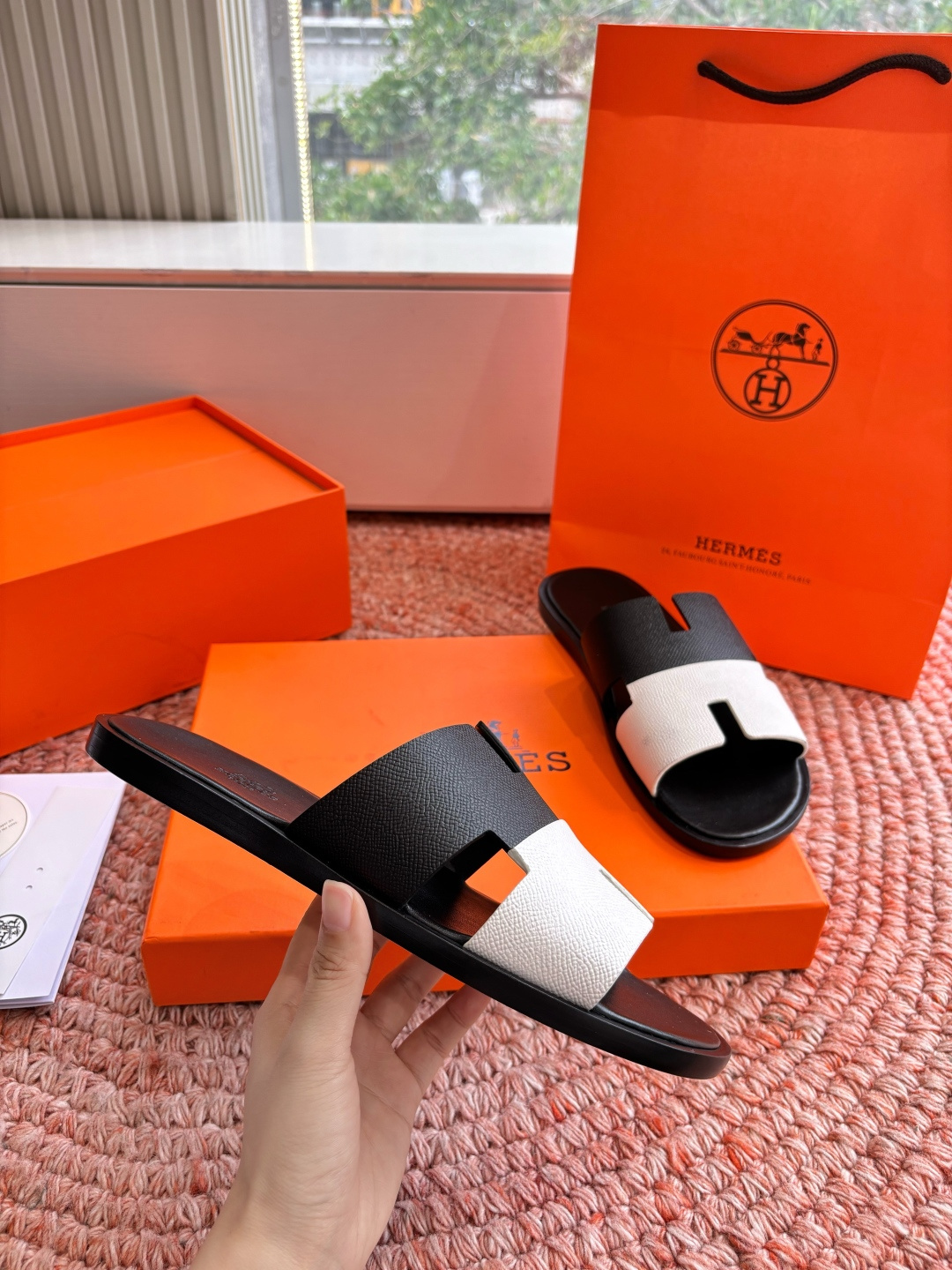 에르메스(HERMES) H 스트랩 슬리퍼 샌들 신발 복제