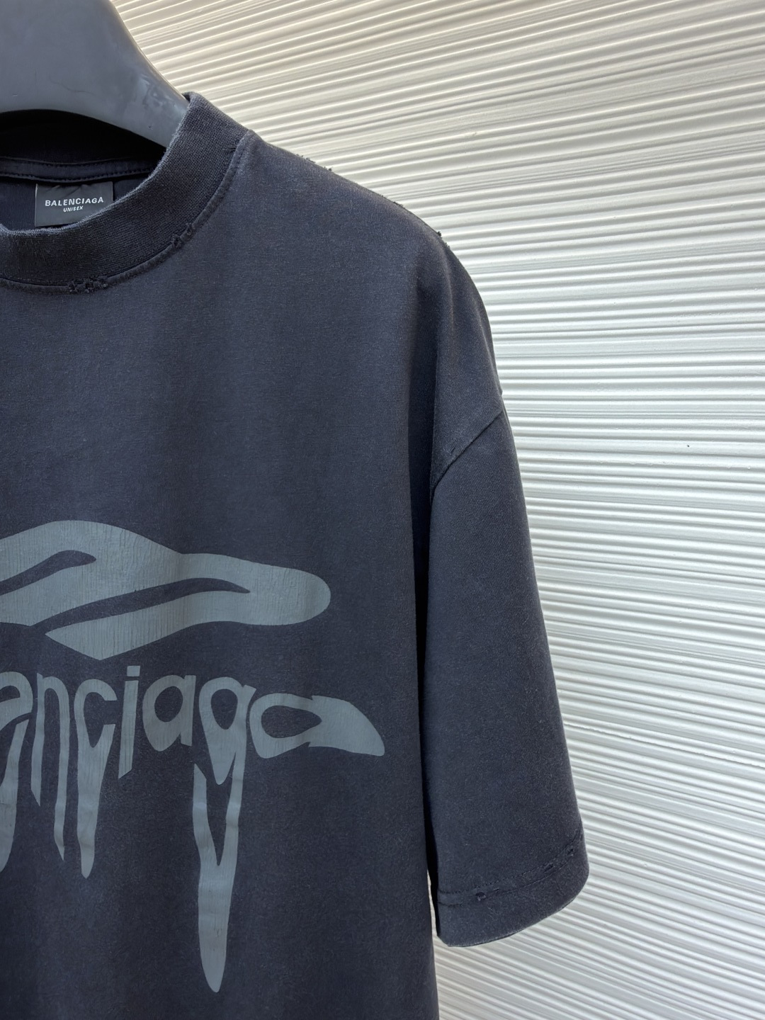 발렌시아가(BALENCIAGA) 멜팅 프린트 티셔츠 상의 의류
