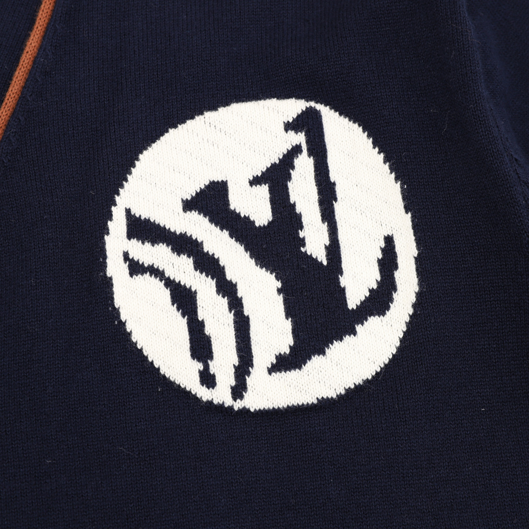 루이비통(LV) NIGO 콜라보 로고 자수 베이스볼 니트 가디건 상의 의류
