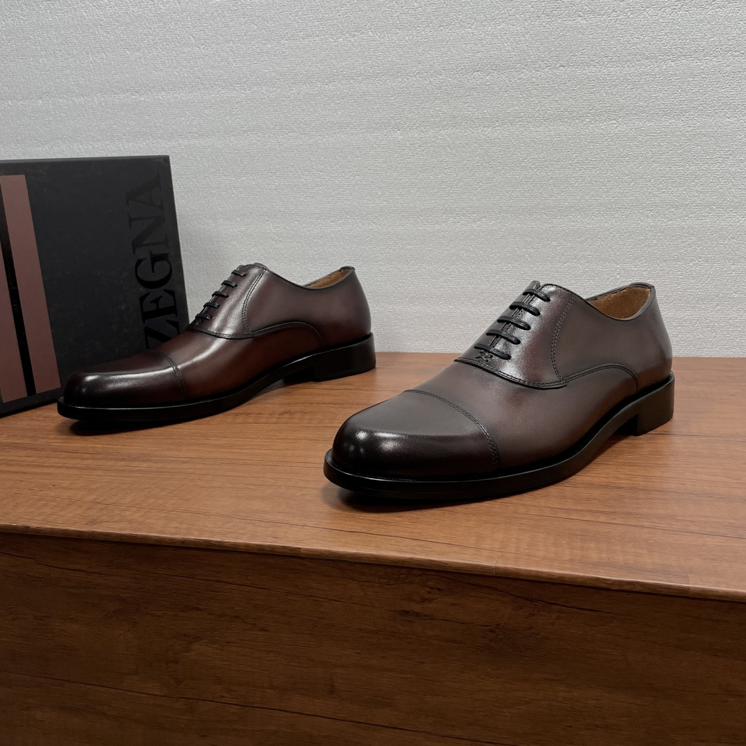 Zegna 제냐 브러쉬드 오피스 정장화 (옥스퍼드) 구두 신발