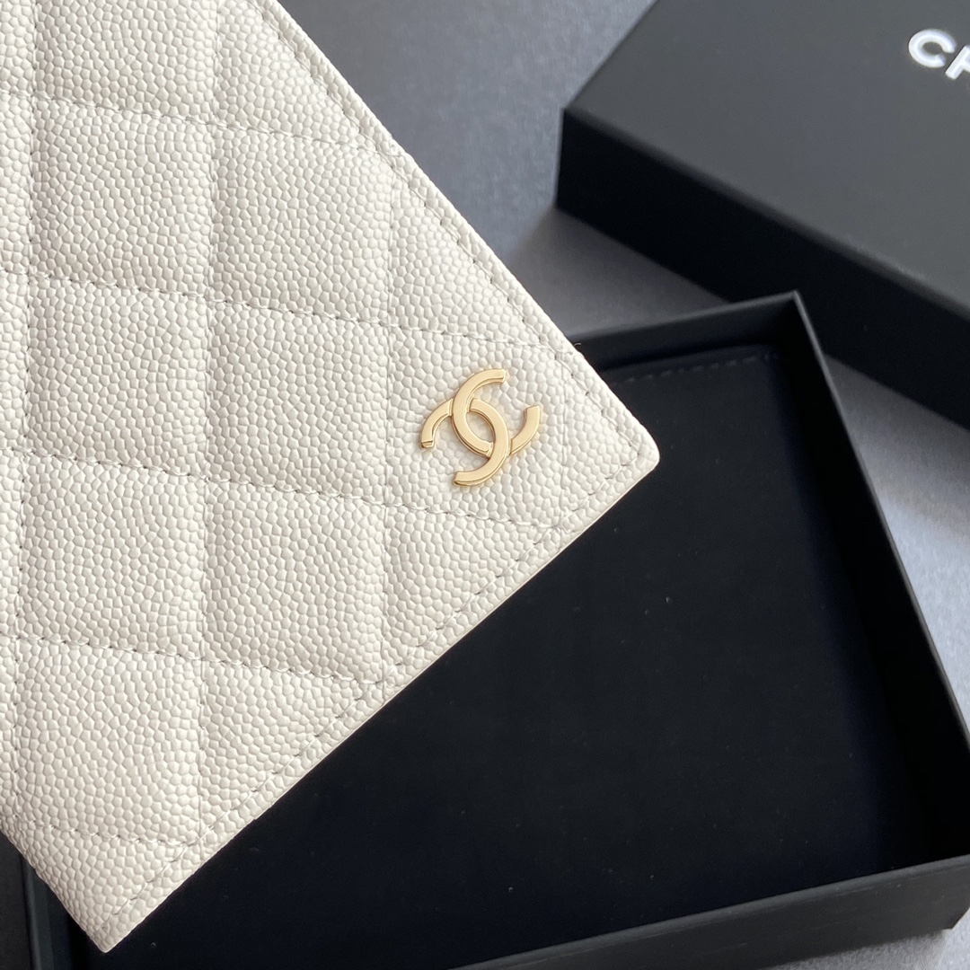 [Chanel] 샤넬 램스킨 퀼팅 패스포트 홀더/여권 지갑