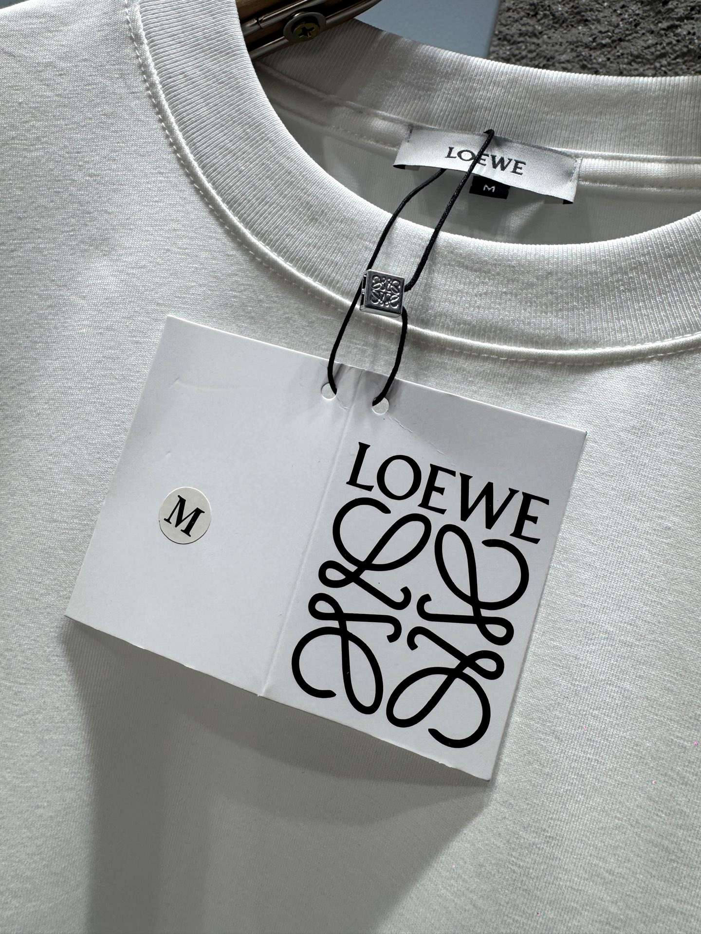로에베(LOEWE) 블록 그래픽 반팔 티셔츠 상의 의류