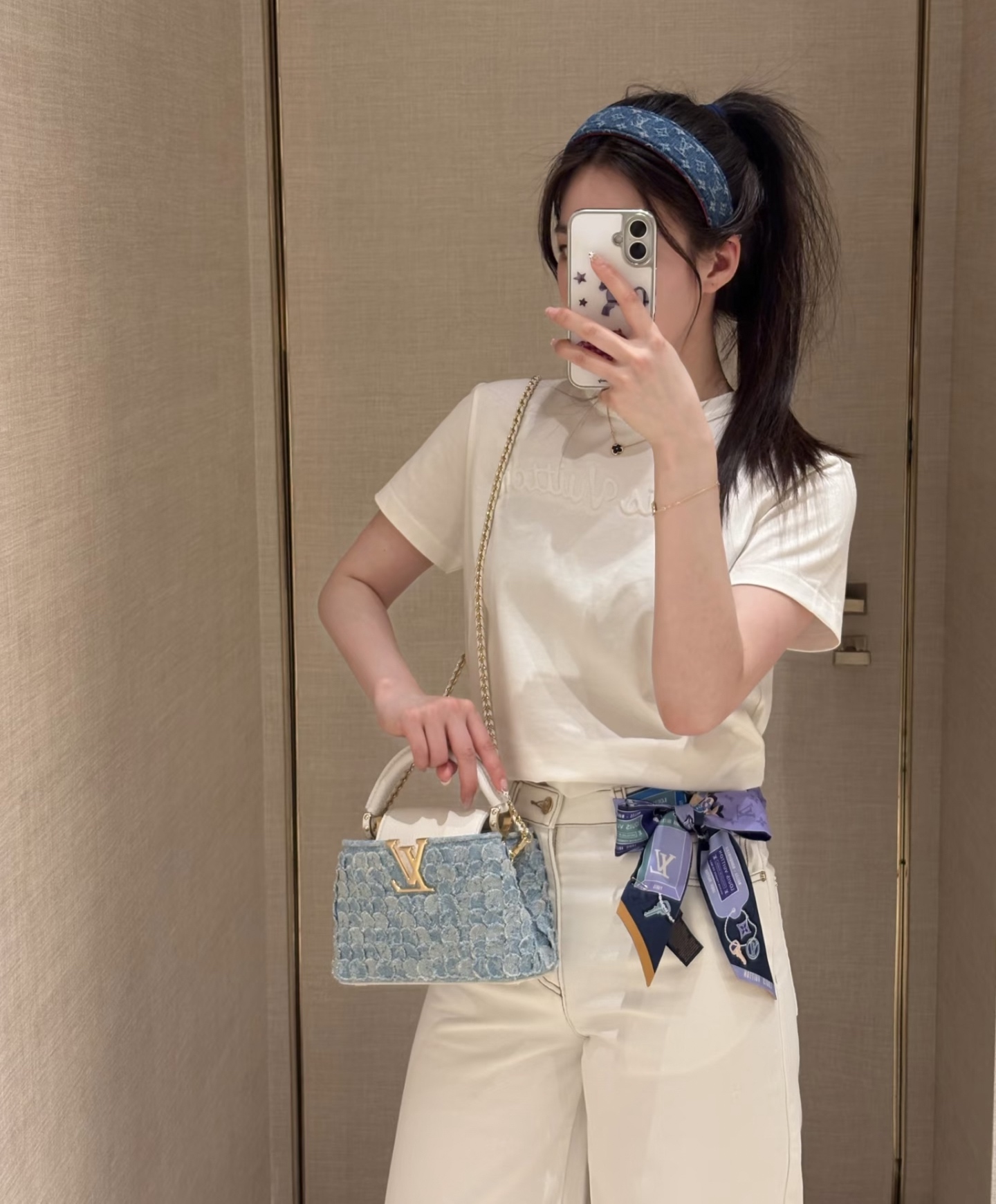 LV 루이비통 카퓌신(Capucines) 미니 백 - 데님 랑데부 컬렉션 가방