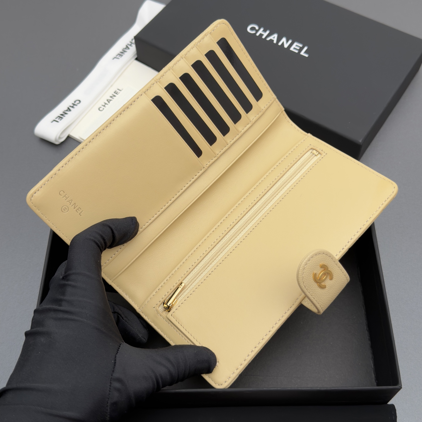 Chanel 샤넬 퀼팅 롱 월렛 지갑 복제