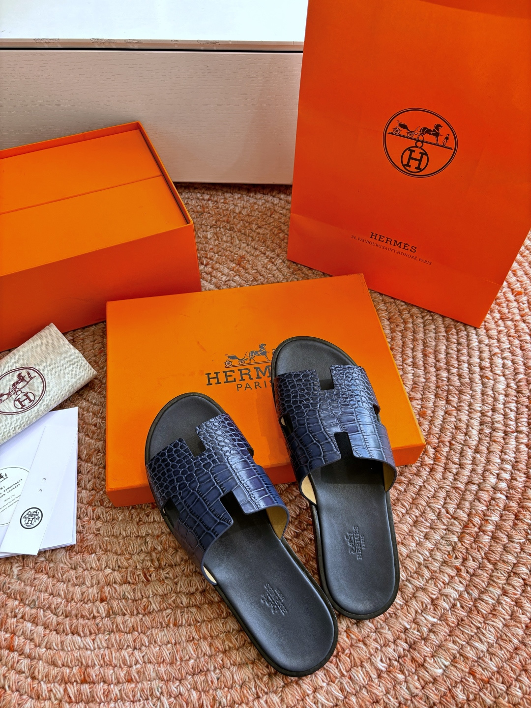 에르메스(HERMES) H 스트랩 슬리퍼 샌들 신발