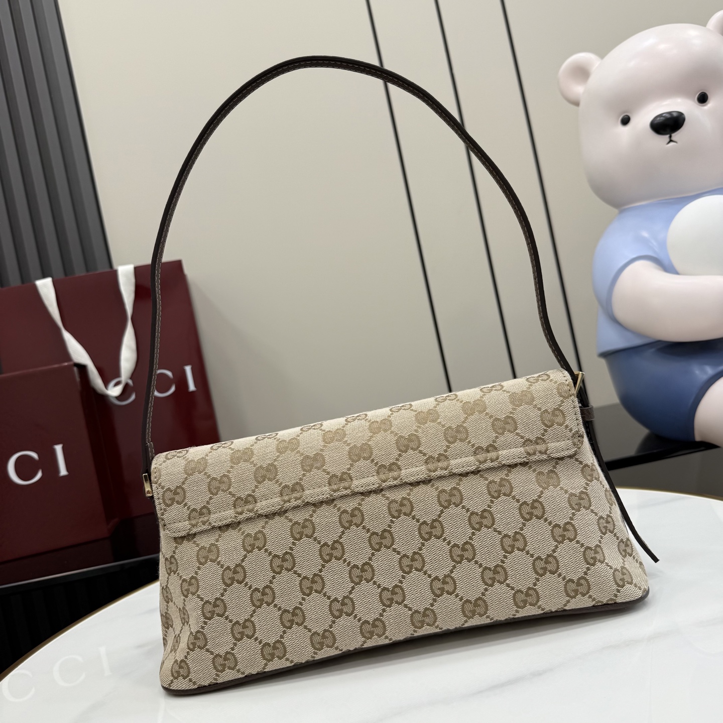 [Gucci] 구찌 (Generation) GG 캔버스 숄더백 (샌드/브라운) 가방