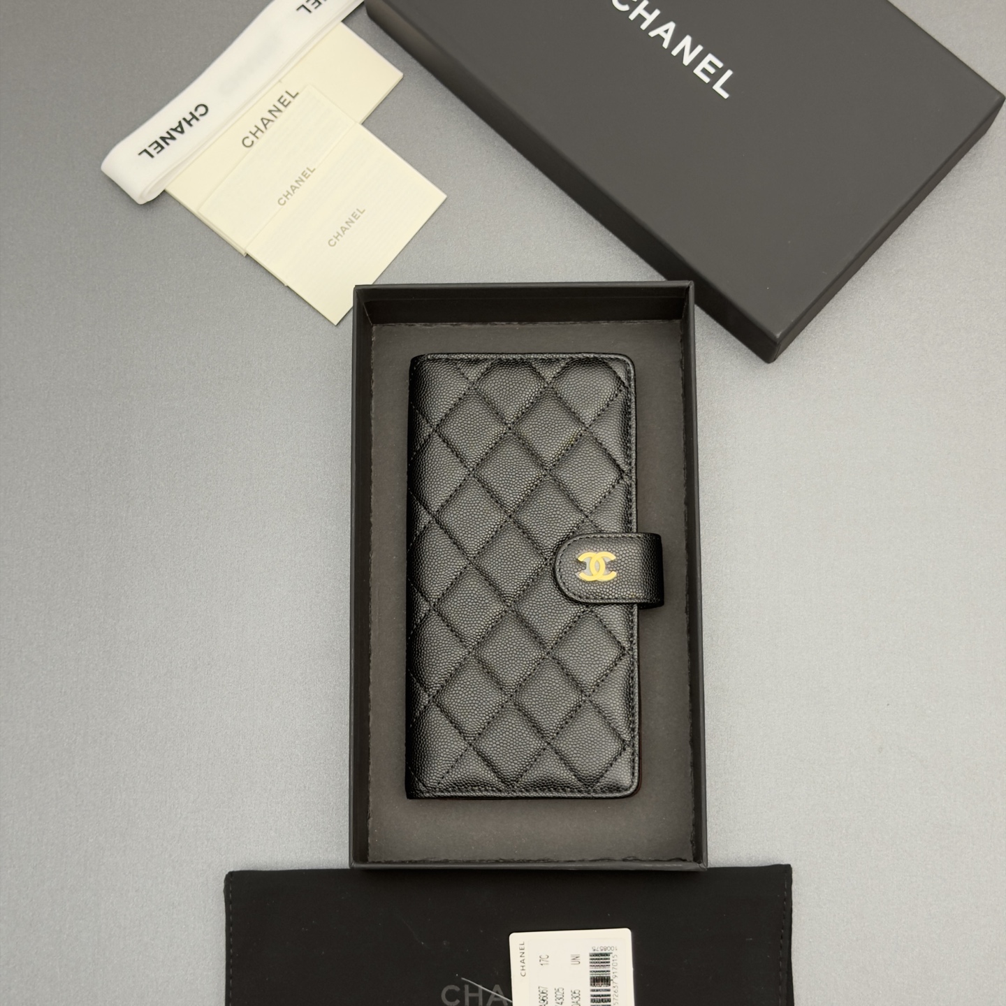 Chanel 샤넬 퀼팅 롱 월렛 지갑