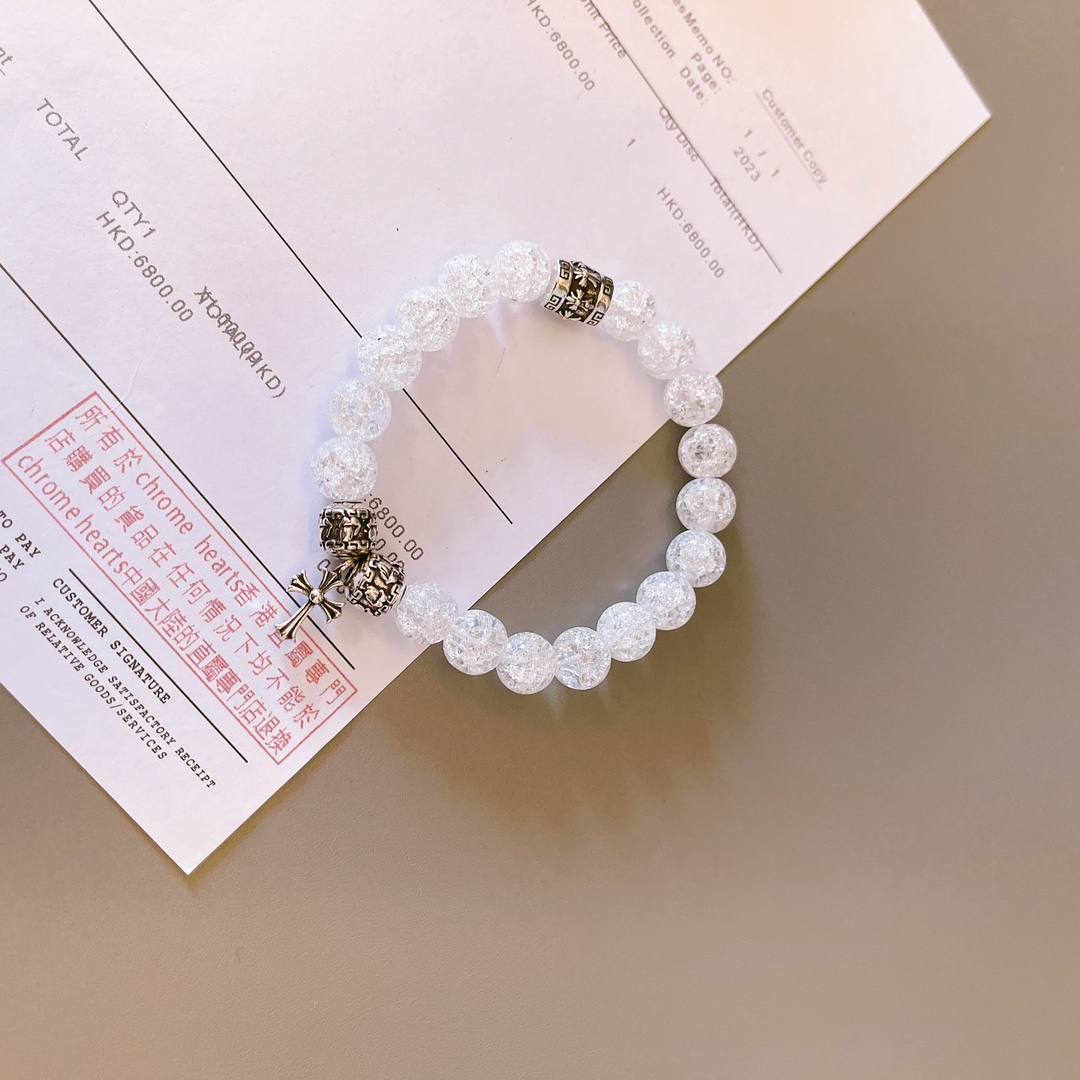 크롬하츠(CHROME HEARTS) 빈티지 크로스 비즈 팔찌 악세사리