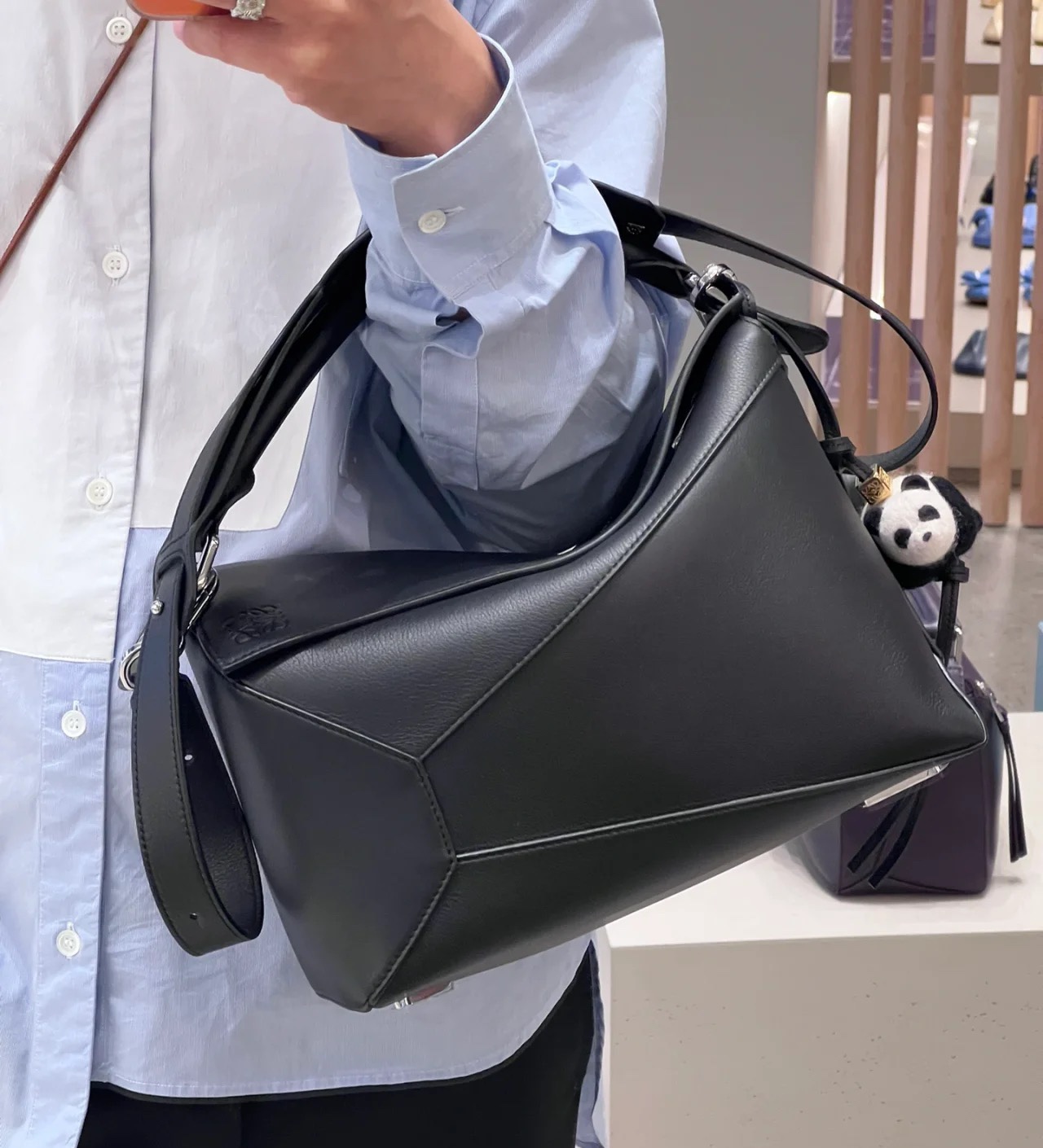 Loewe 로에베 퍼즐 미디엄 소프트 레더 백 가방