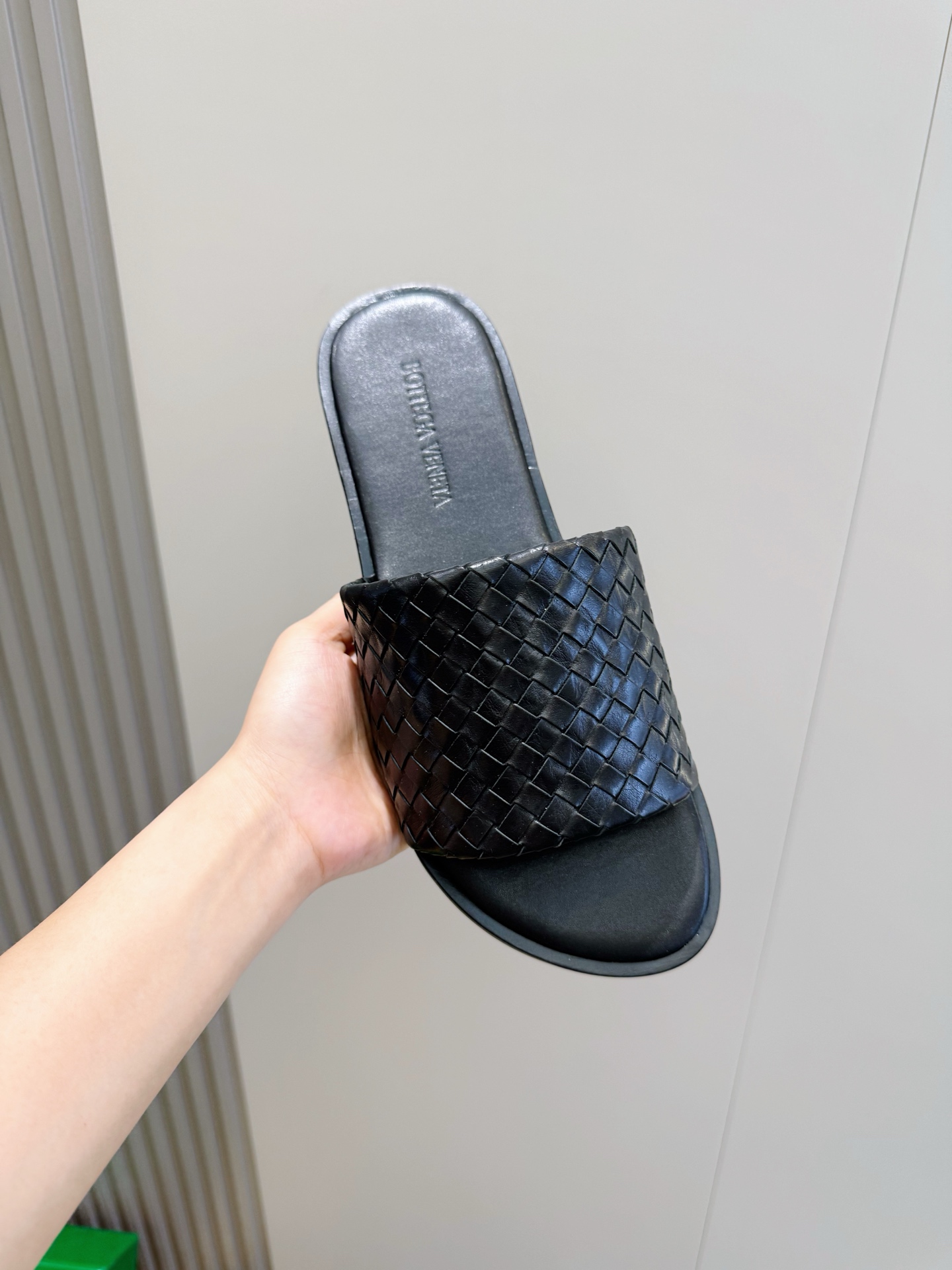 [Bottega Veneta] BV 보테가 베네타 맨즈 웨이브 Intrecciato 인트레치아토 레더 슬라이드 슬리퍼 신발