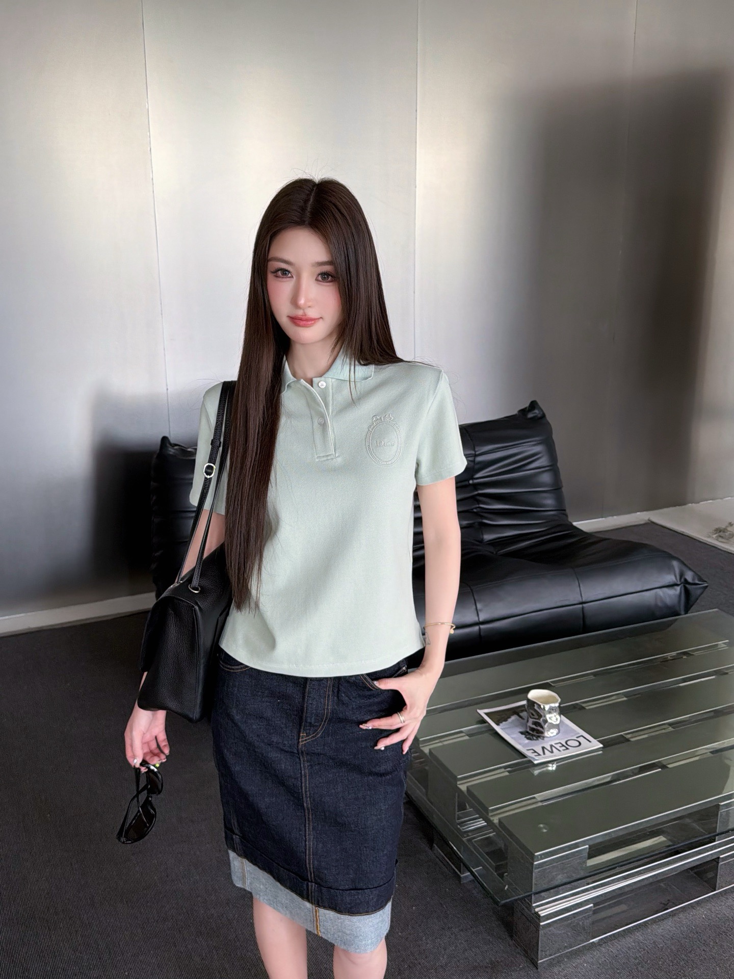 디올(DIOR) 메다이옹 자수 폴로 셔츠 상의 의류