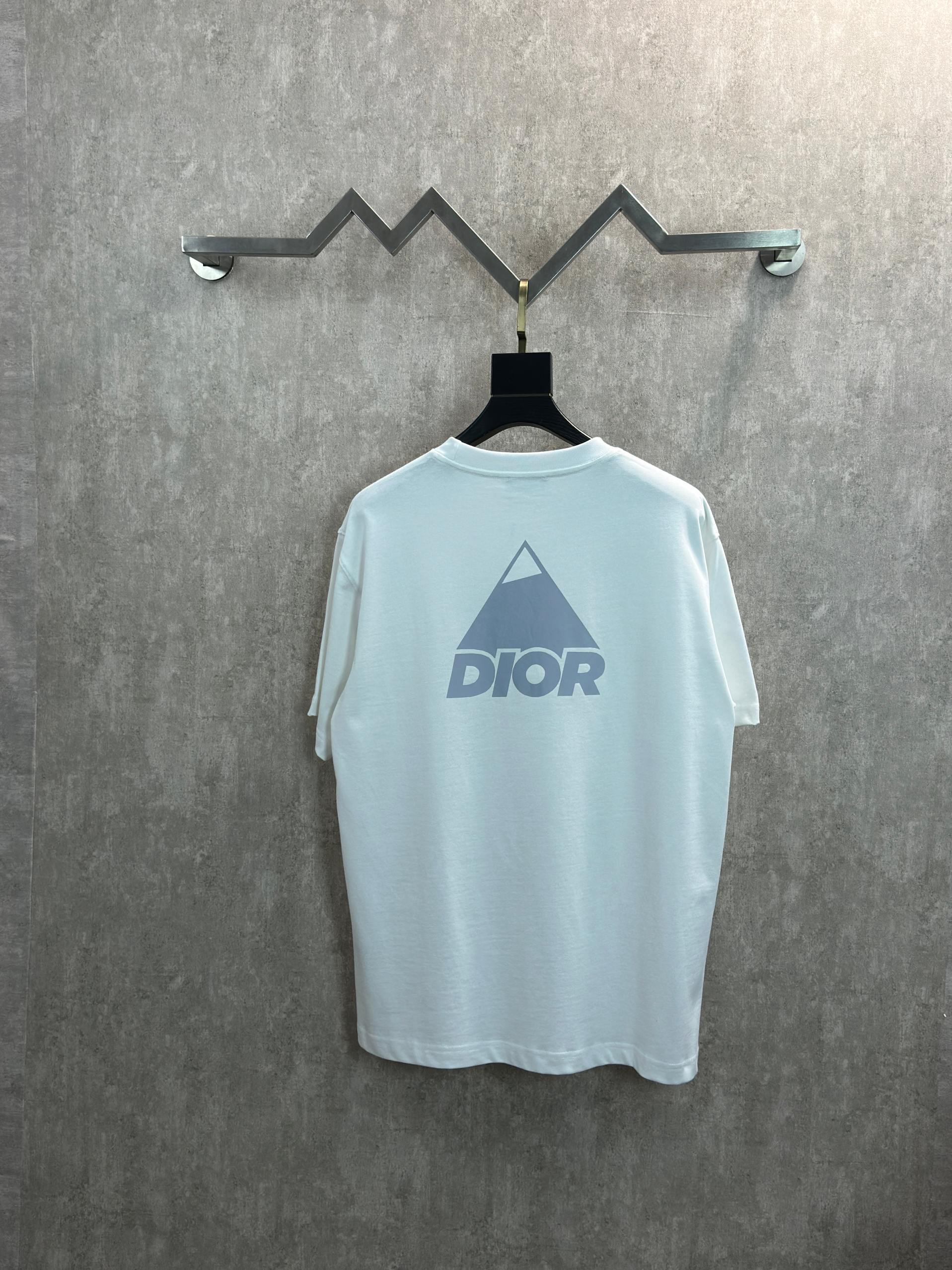 디올(DIOR) 리플렉티브 프린트 반팔 티셔츠 의류