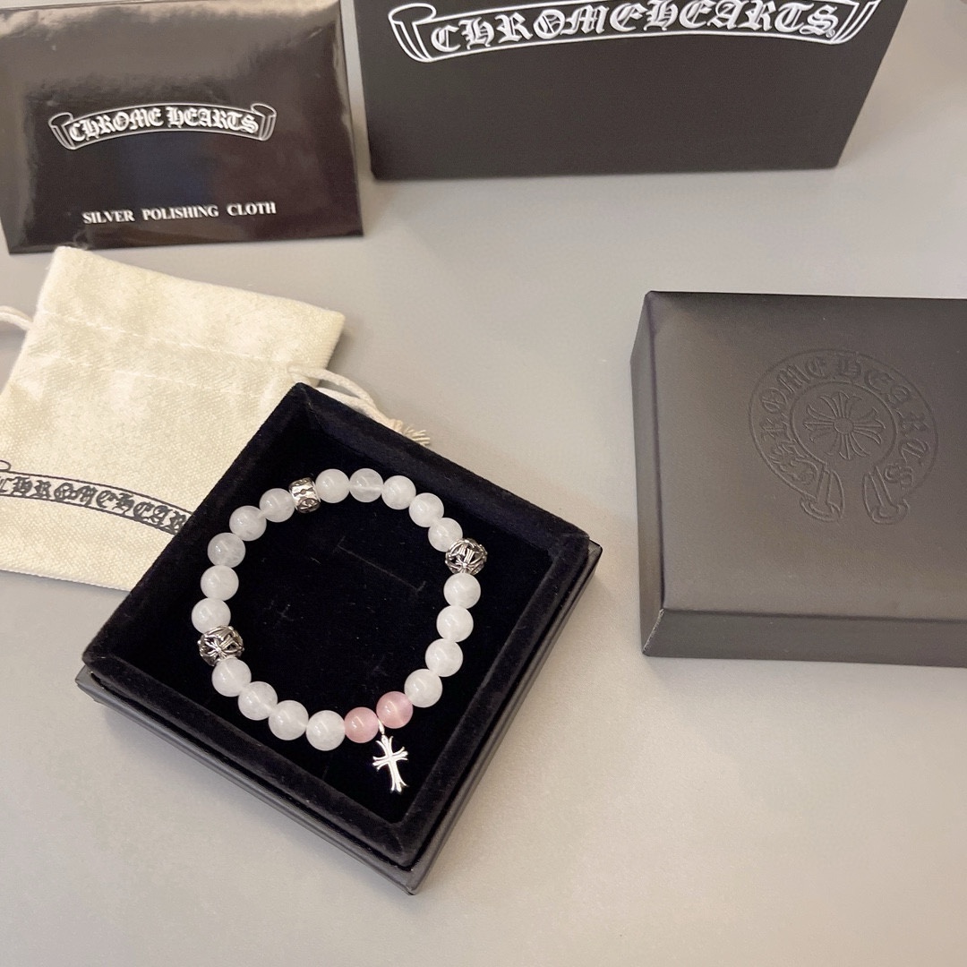 크롬하츠(CHROME HEARTS) 빈티지 크로스 비즈 팔찌 악세사리
