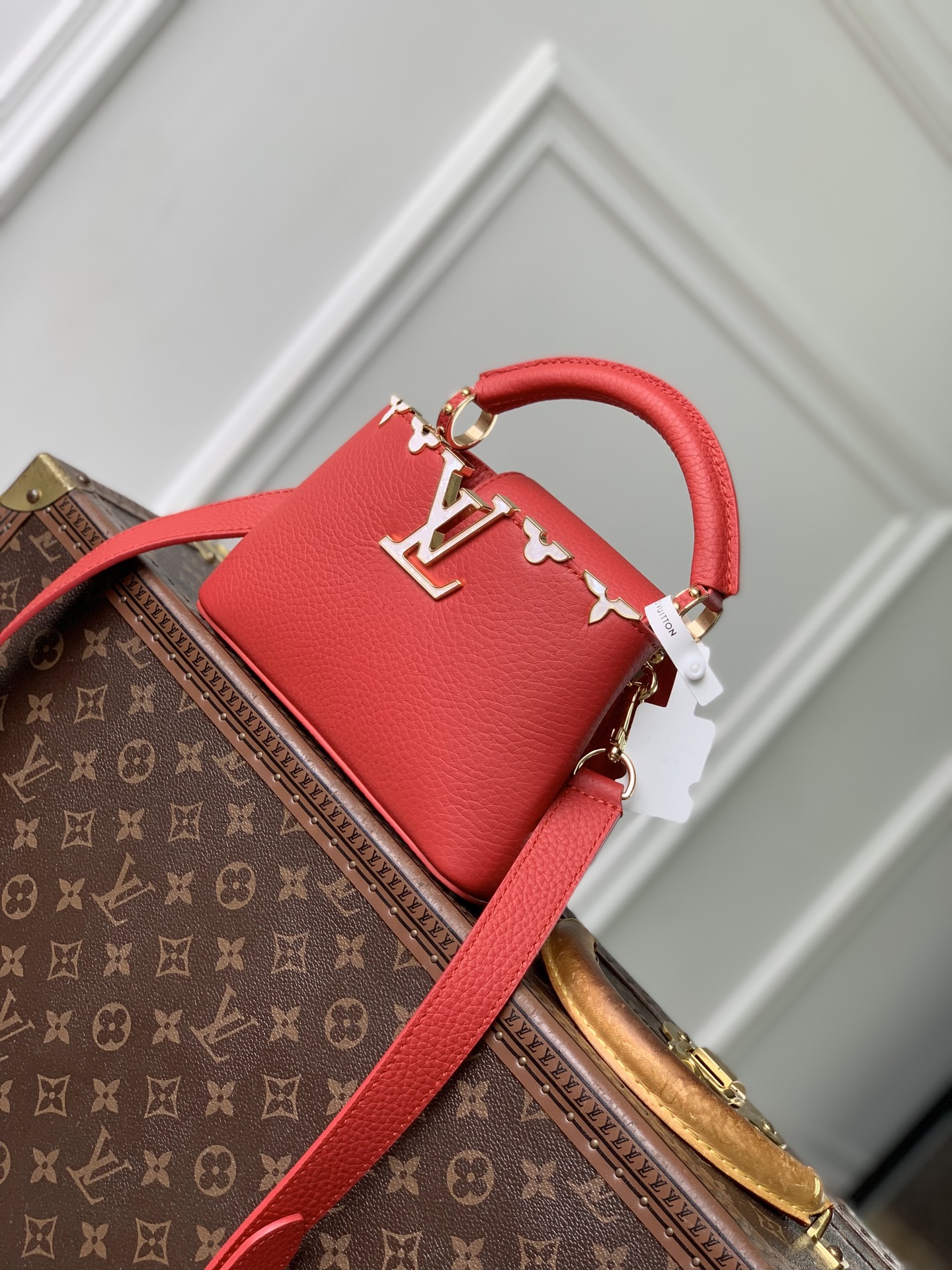 LOUIS VUITTON M11341 루이비통 카퓌신 미니 핸드백 (플라워 크라운 레드 미니) 가방
