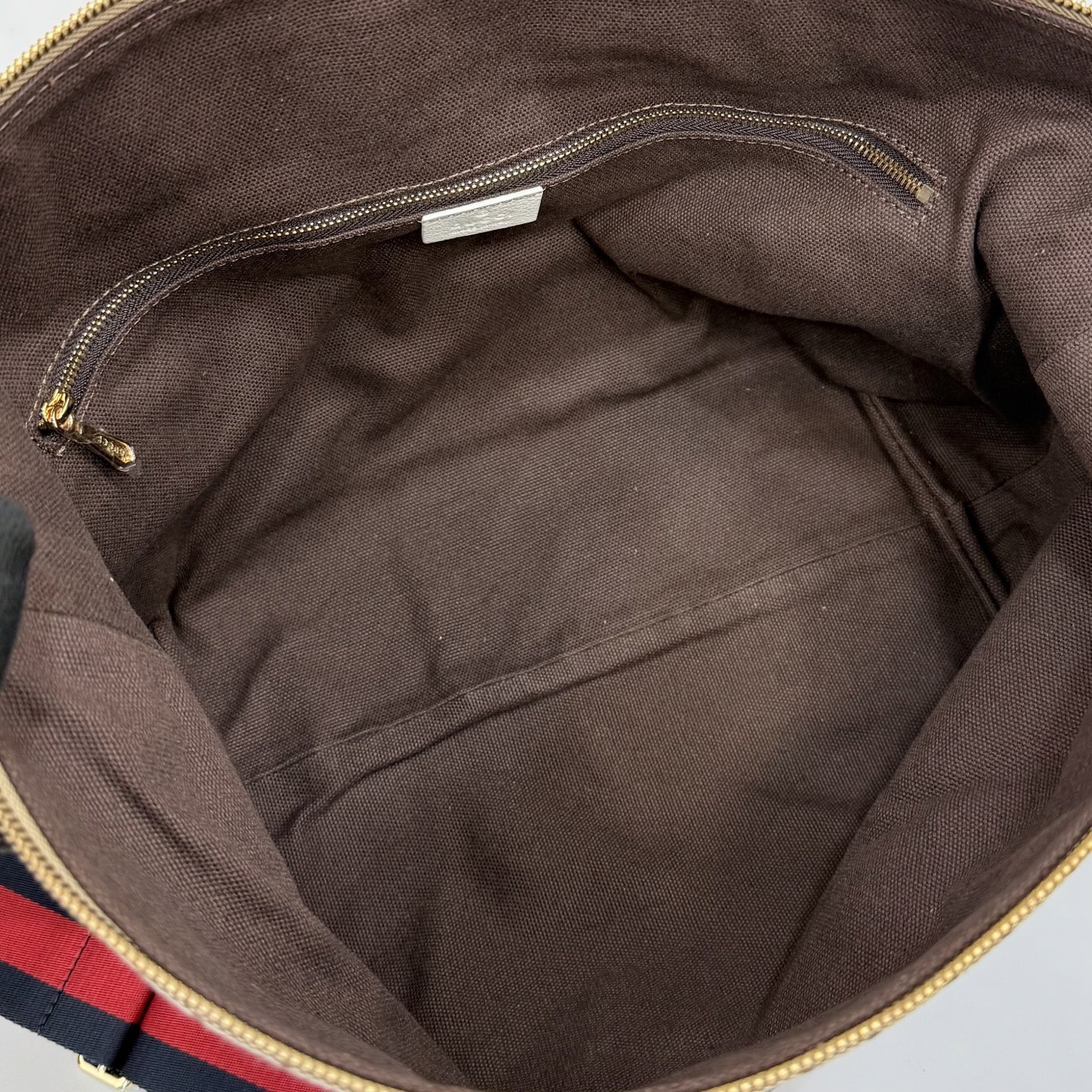 GUCCI 구찌 Gucci NY 컬렉션 브레라(Brera) 캔버스 토트백 - 샌드/화이트 가방