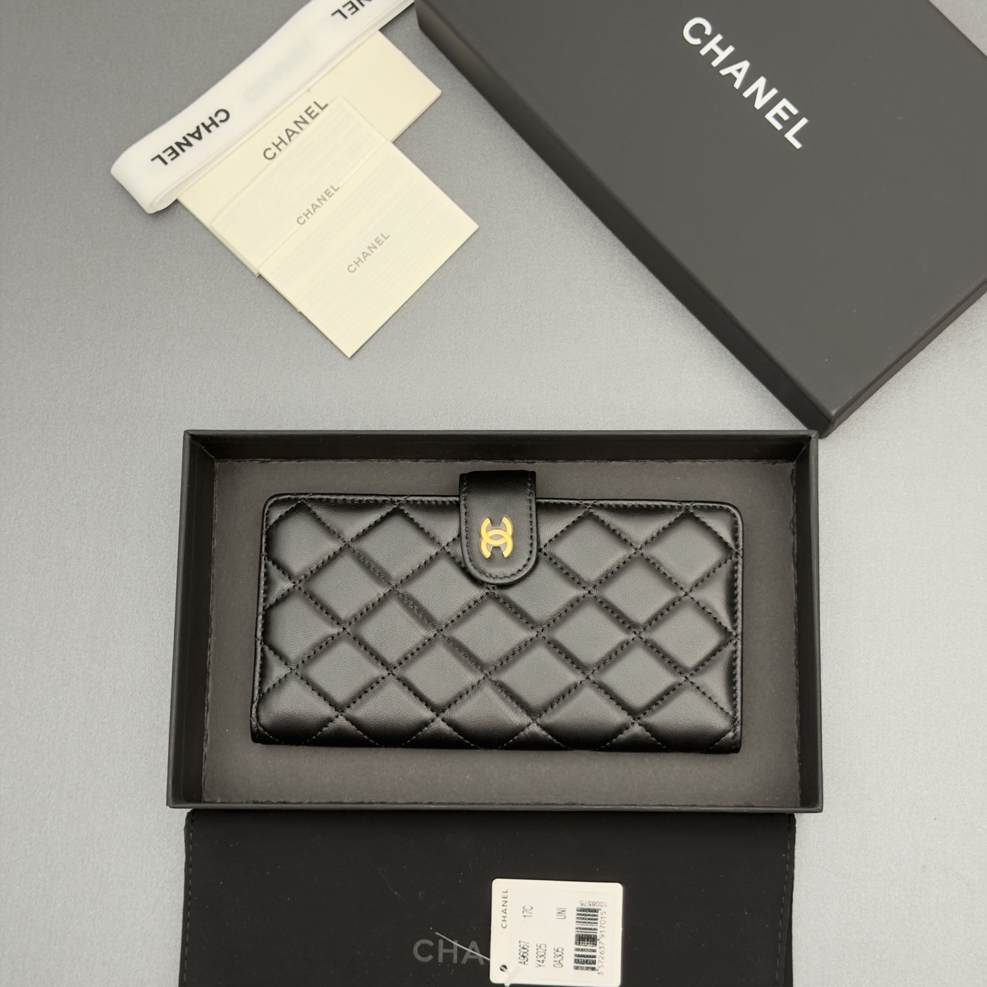 Chanel 샤넬 퀼팅 롱 월렛 지갑