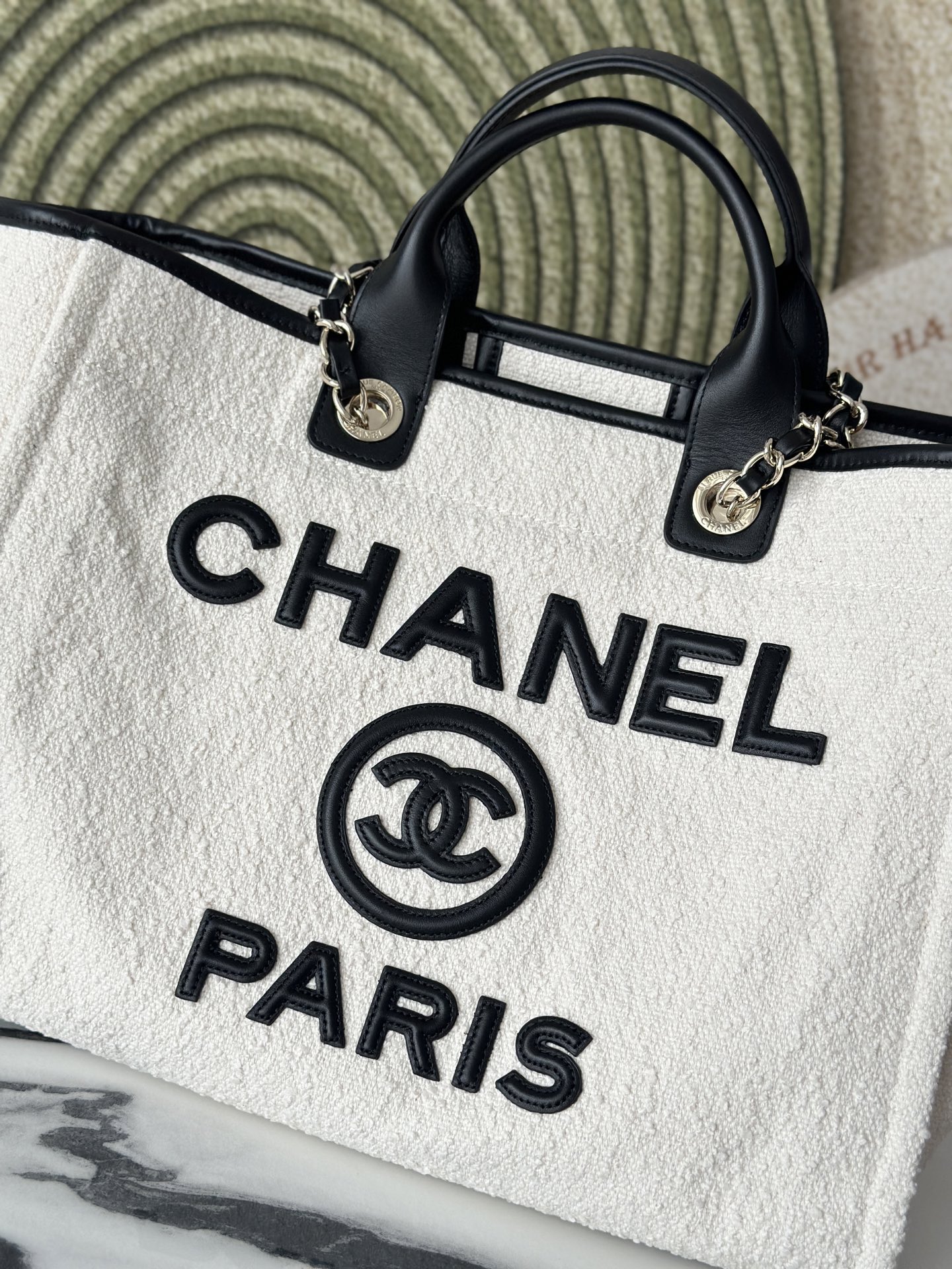 [Chanel] 샤넬 뉴 시즌 투인원 캔버스 쇼퍼 백 가방