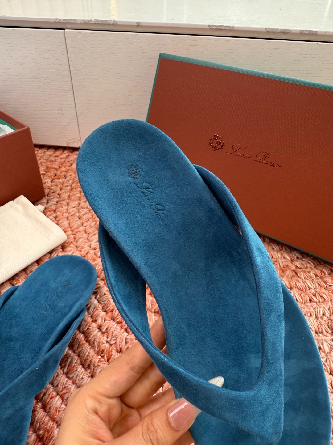 로로피아나(LORO PIANA) 잉글리시 플립플랍 쪼리 신발