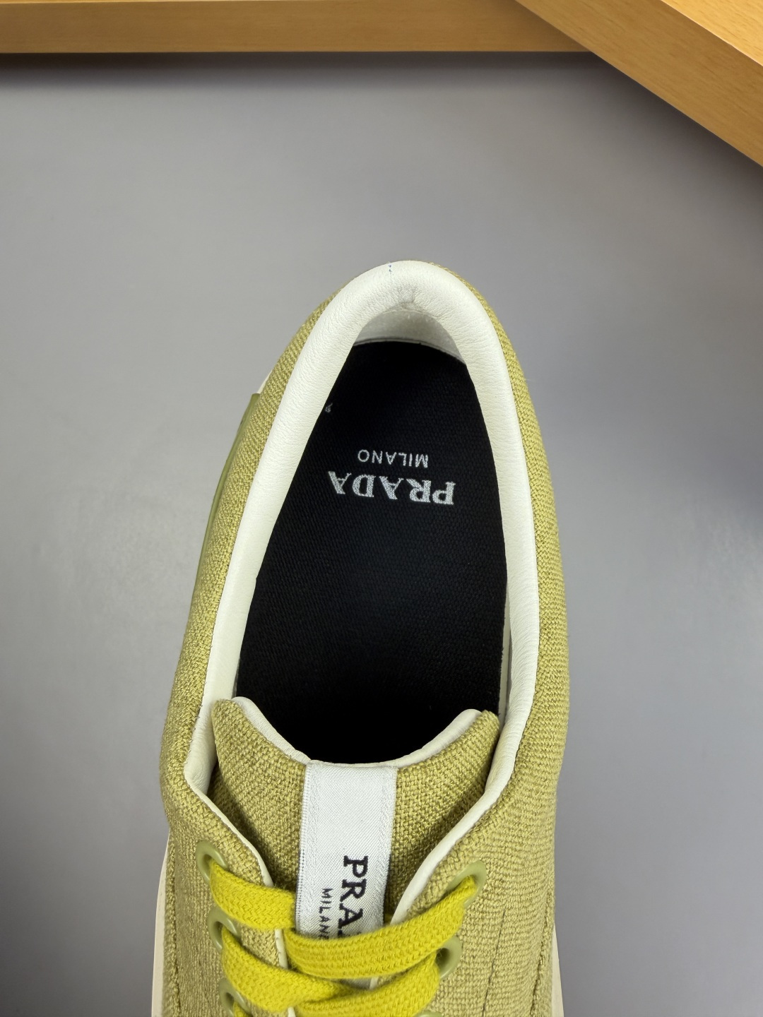 PRADA 프라다 데님 캔버스 스니커즈 신발