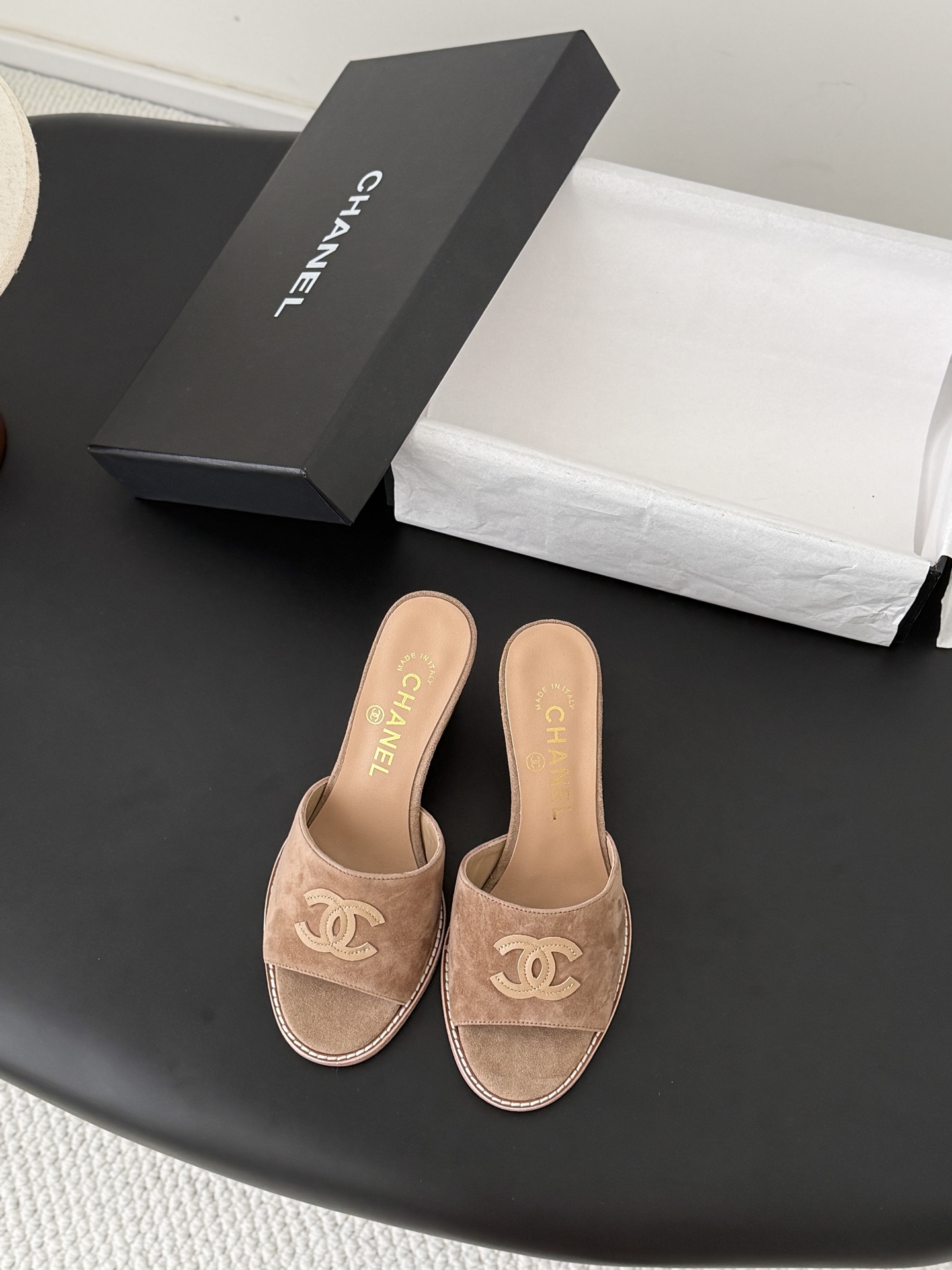 샤넬(CHANEL) 웨지 슬리퍼 신발