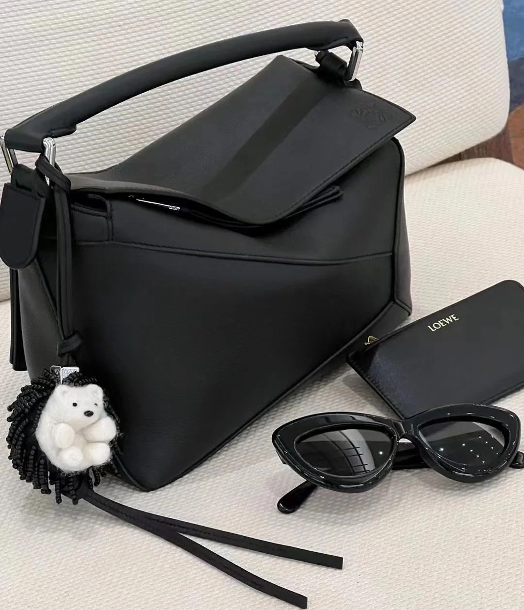 Loewe 로에베 퍼즐 미디엄 소프트 레더 백 가방