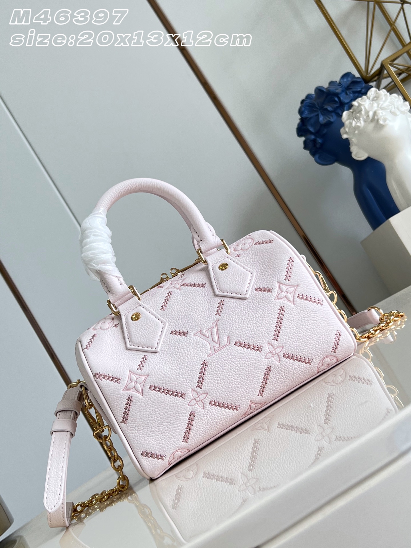 [Louis Vuitton] LV 루이비통 스피디 반둘리에 20 앙프레인트 토트백 가방