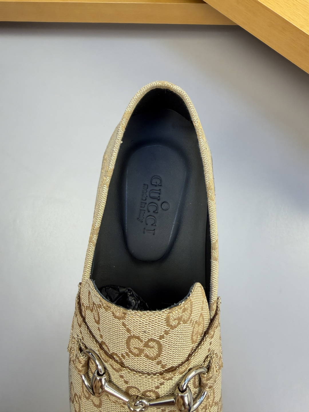GUCCI 구찌 브랜드 패턴 빈티지 로퍼 구두 신발