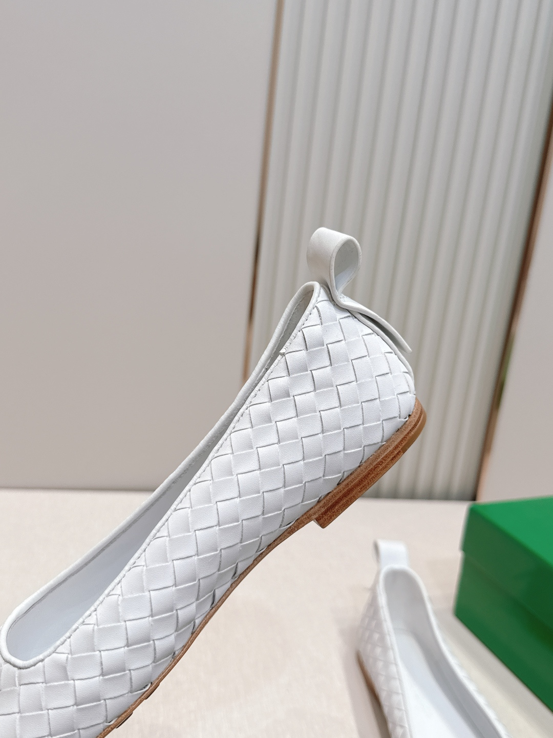 보테가 베네타(BOTTEGA VENETA) 위빙 메리제인 플랫 발레 슈즈 신발