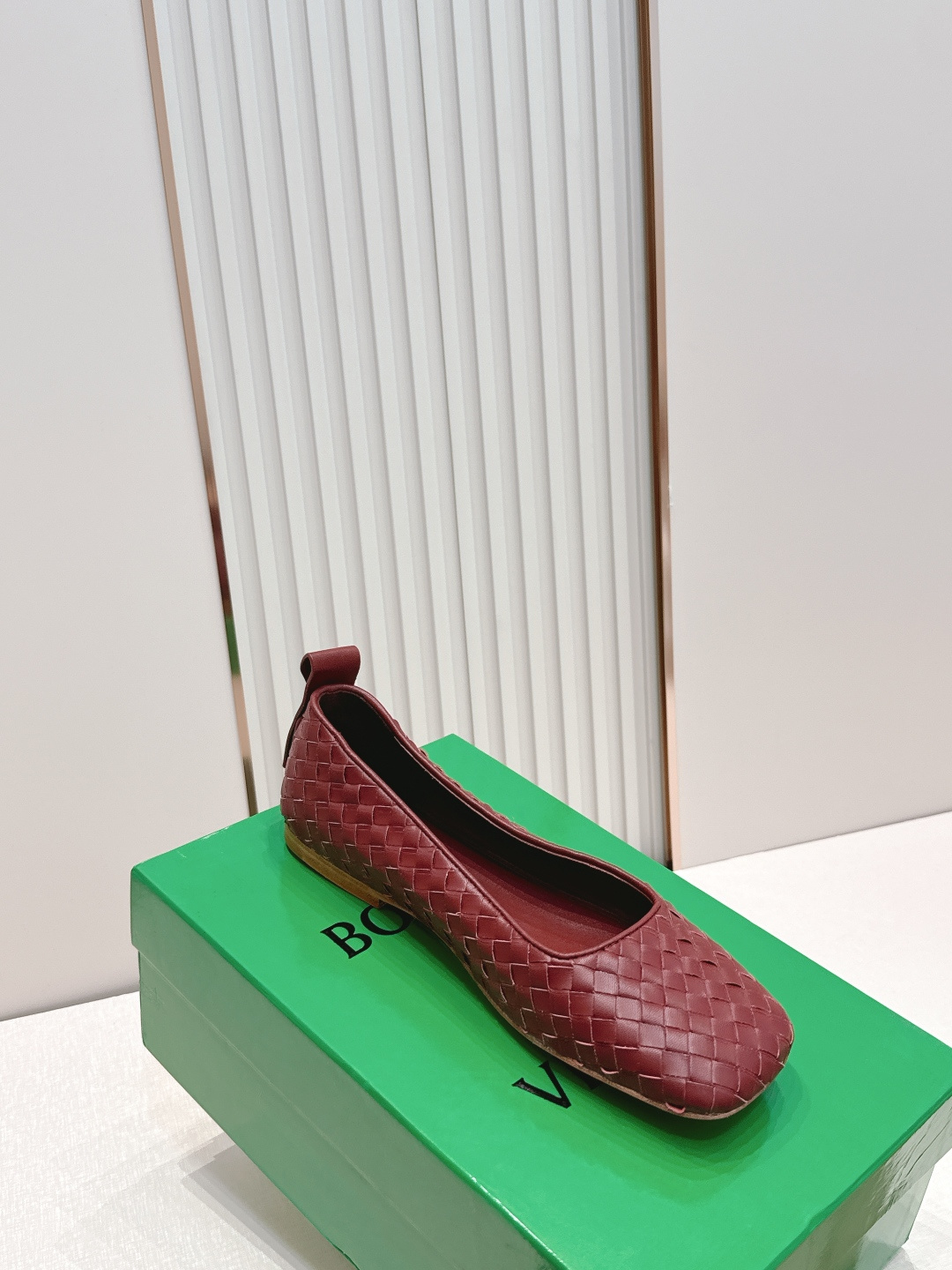 보테가 베네타(BOTTEGA VENETA) 위빙 메리제인 플랫 발레 슈즈 신발