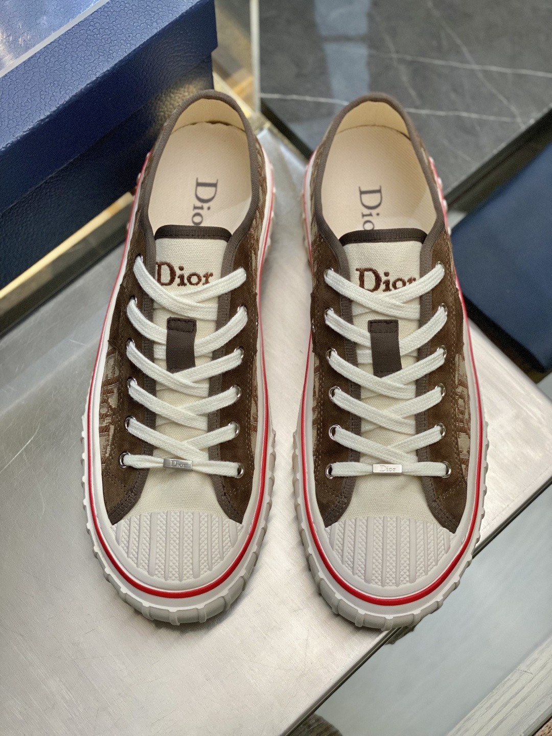 [Dior] 디올 후퍼(Hooper) 로우탑 캔버스 스니커즈 신발