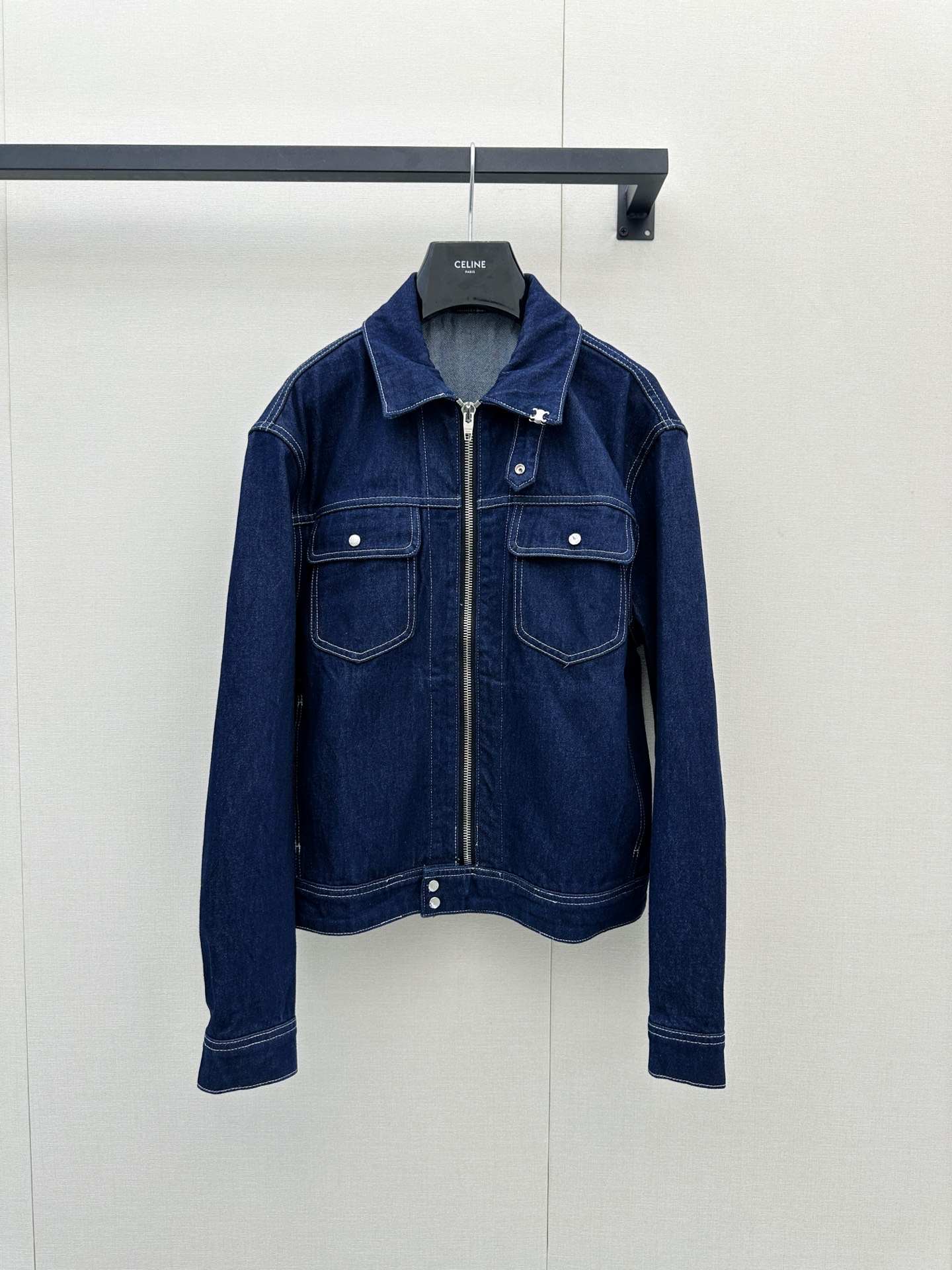 셀린느(CELINE) 크롭 데님 집업 재킷 의류