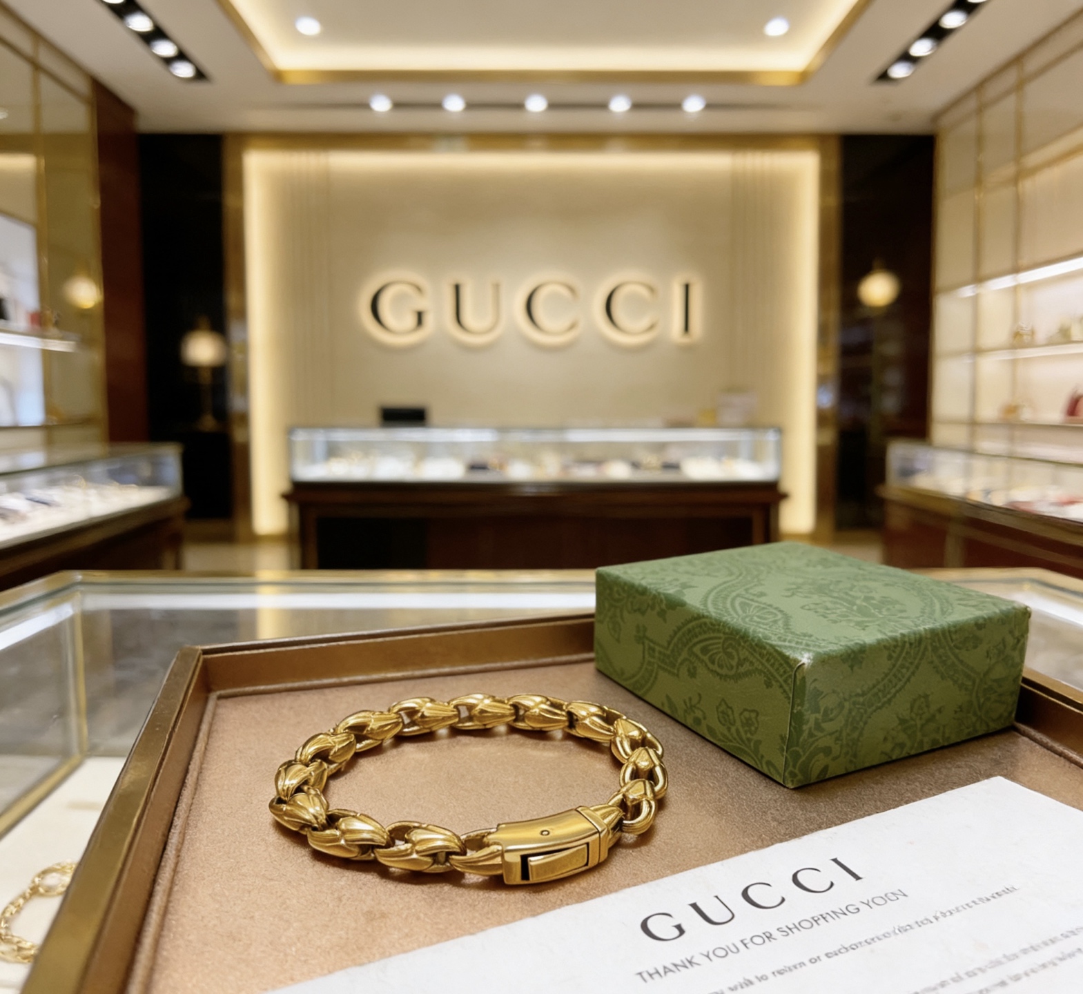 구찌(GUCCI) 클래식 체인 팔찌 악세사리
